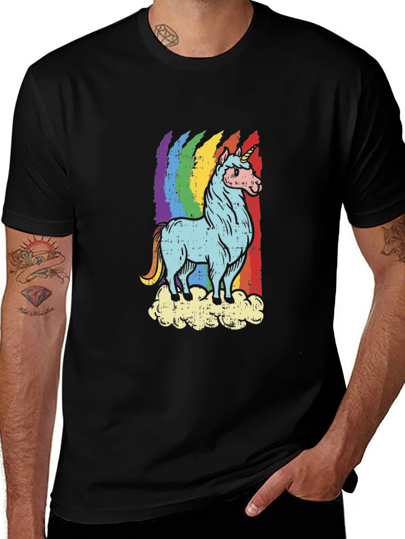 Rainbow Unicorn T-Shirt - Graphic Tee