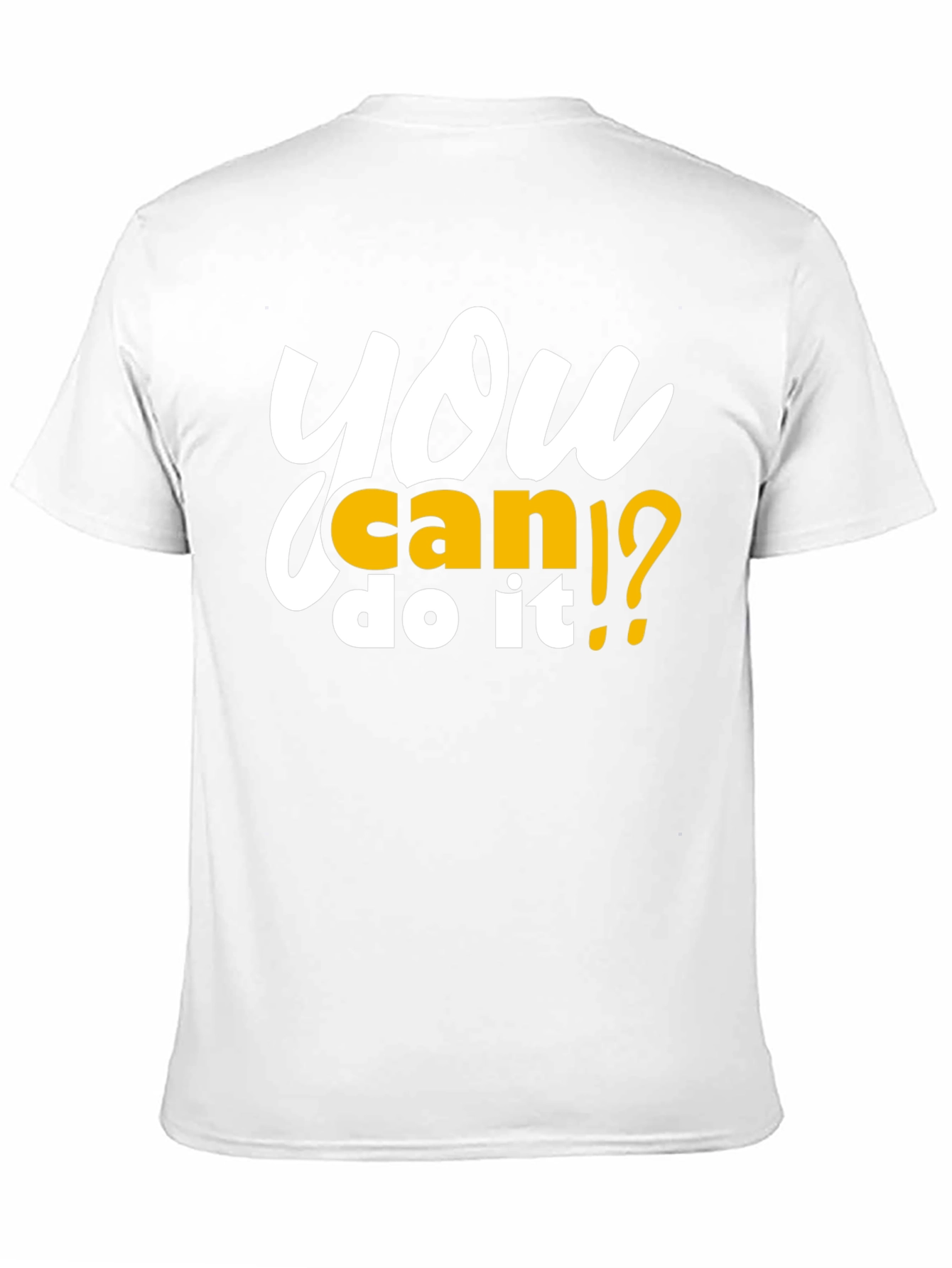 Motivational You Can Do It Black T-Shirt