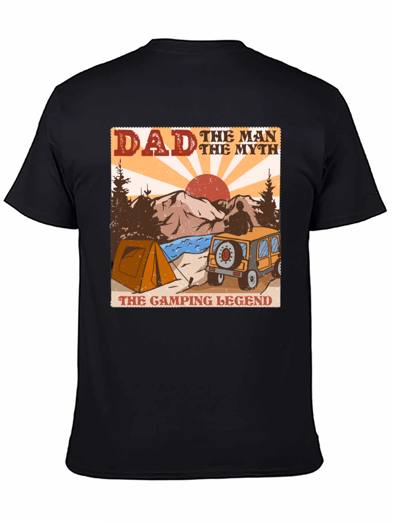 Dad Camping Legend Graphic Tee