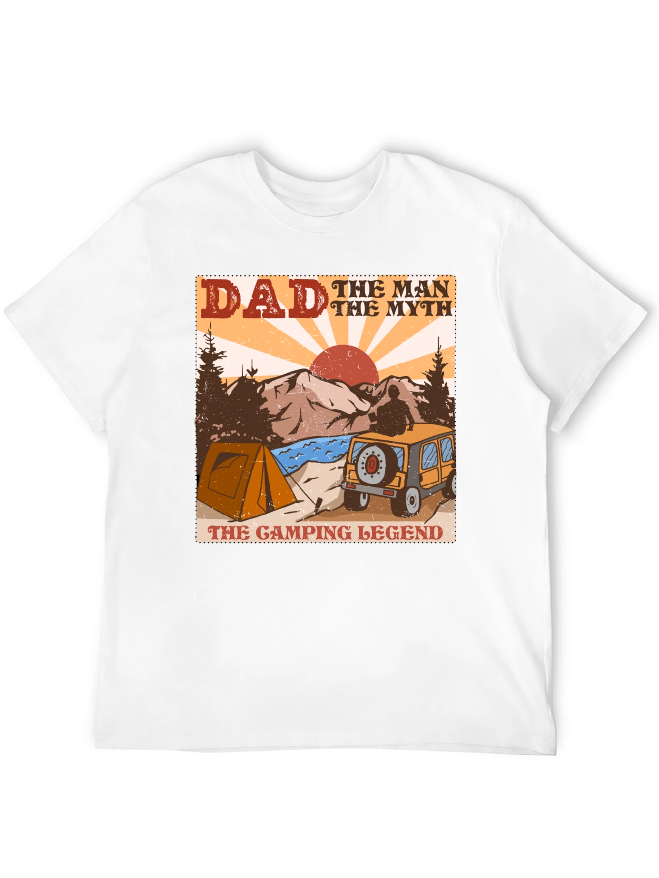 Dad Camping Legend Graphic Tee