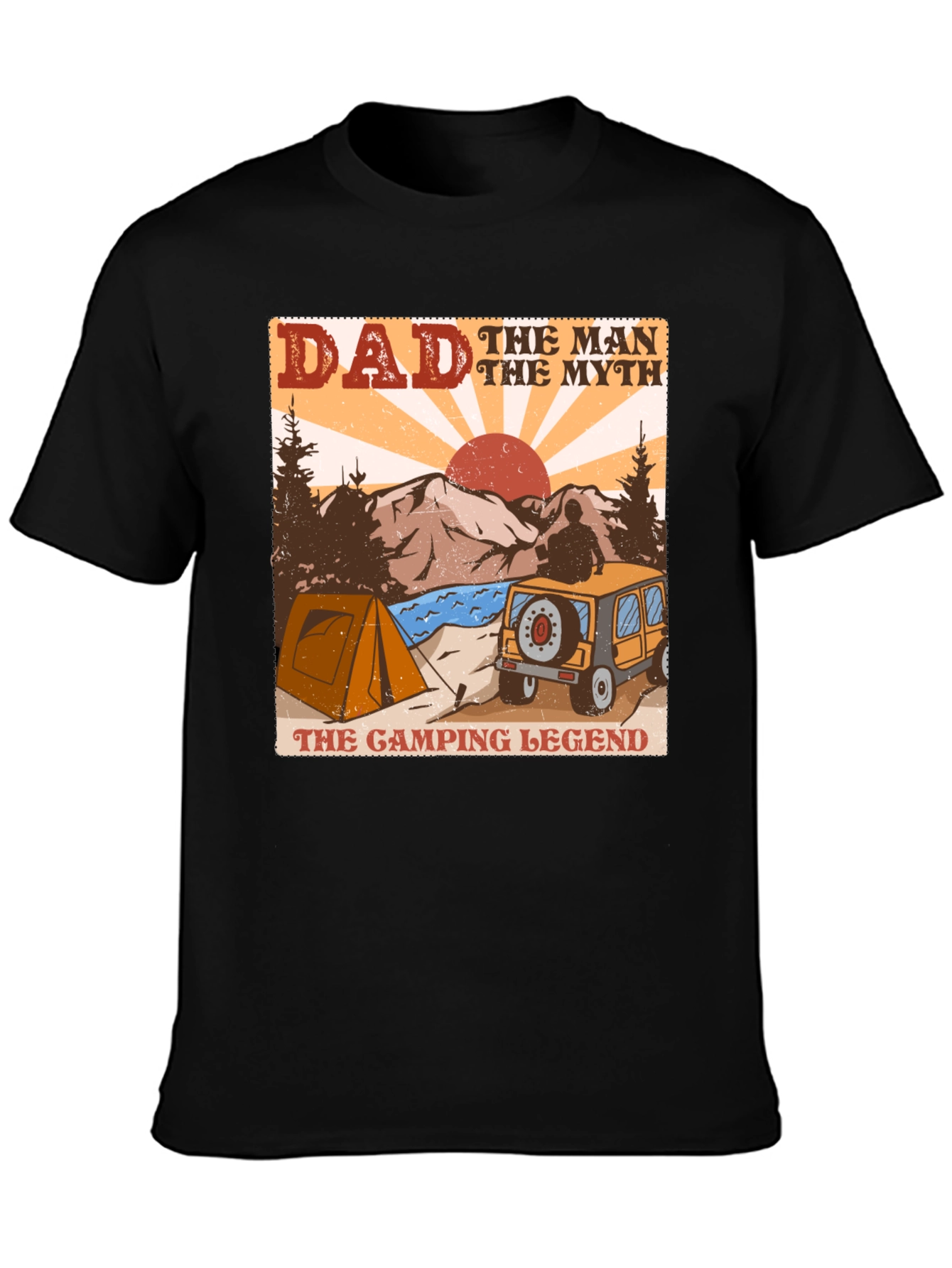Dad Camping Legend Graphic Tee