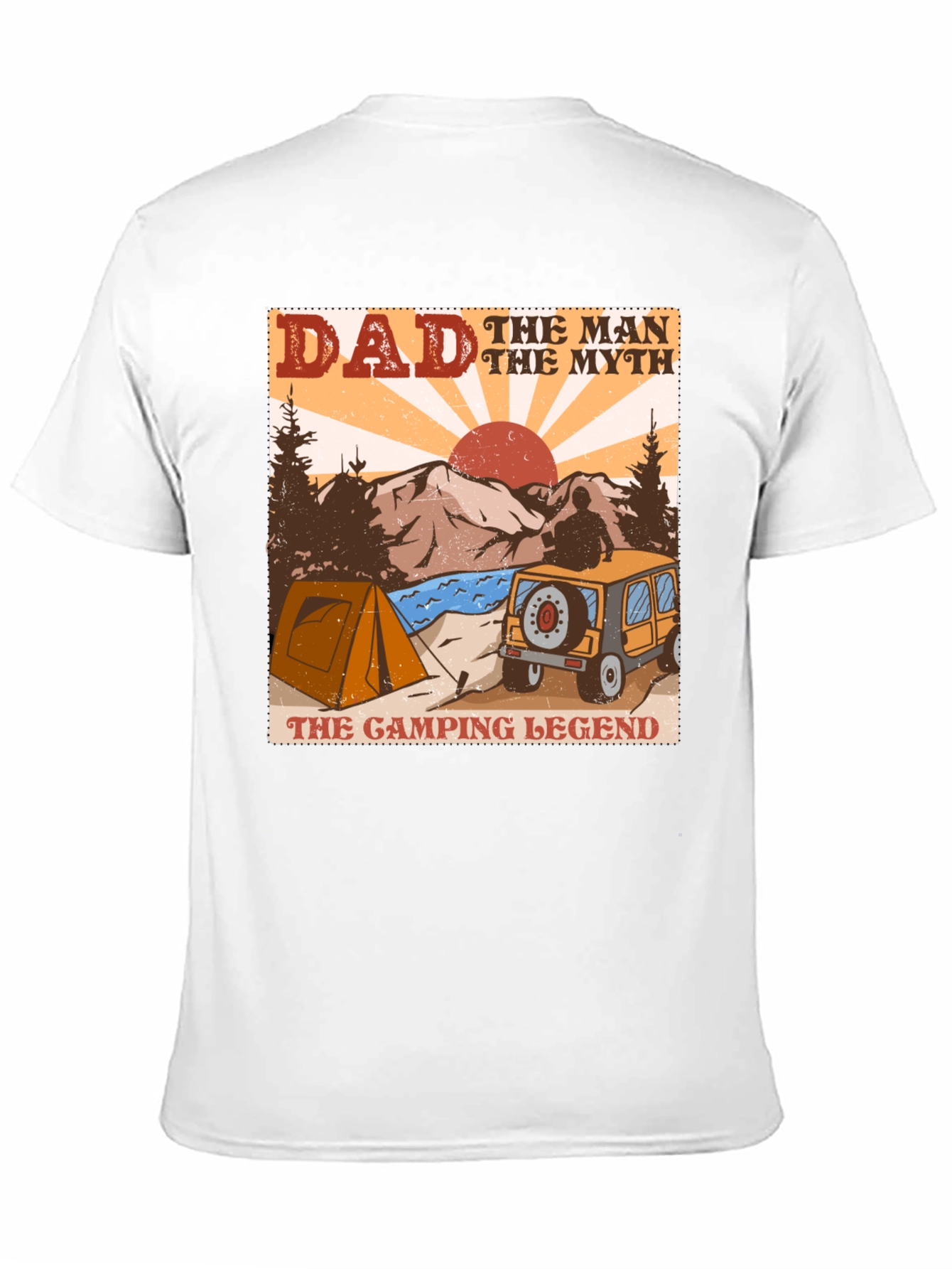 Dad Camping Legend Graphic Tee