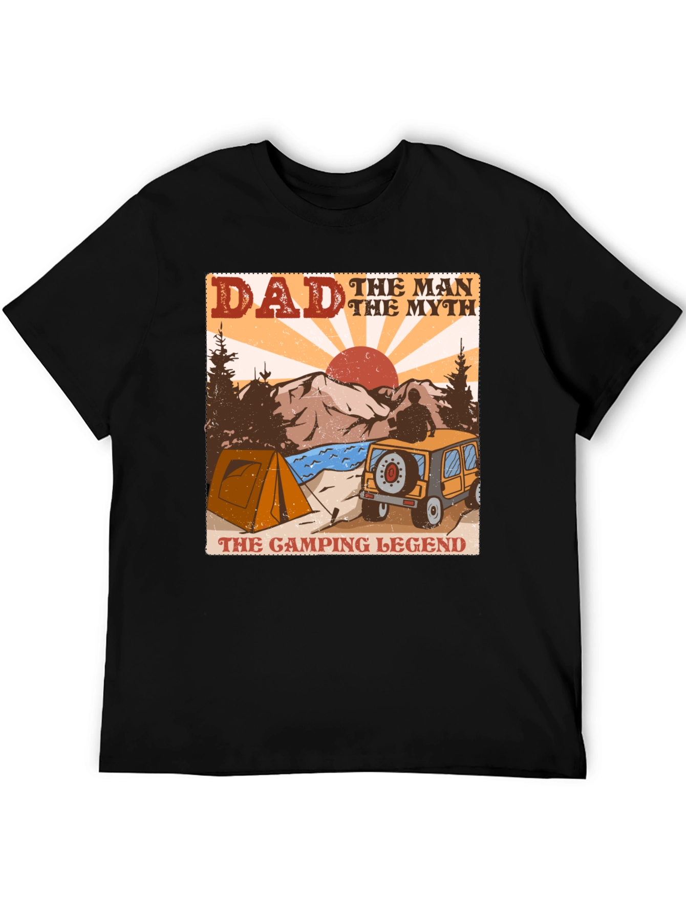 Dad Camping Legend Graphic Tee