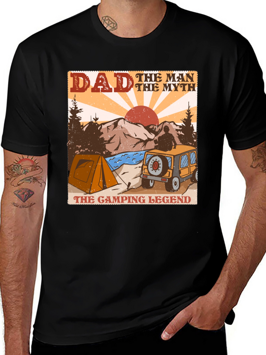 Dad Camping Legend Graphic Tee
