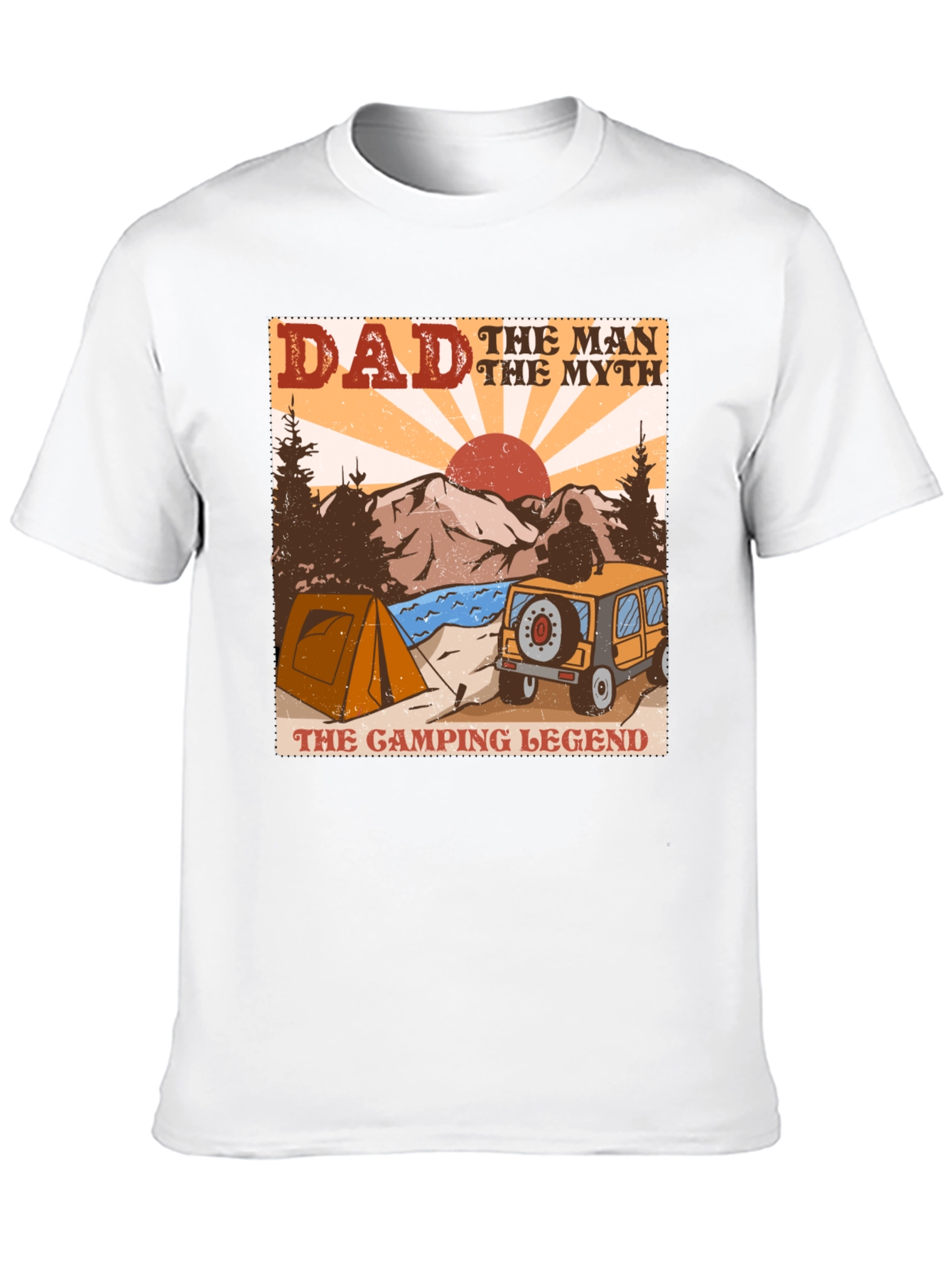 Dad Camping Legend Graphic Tee
