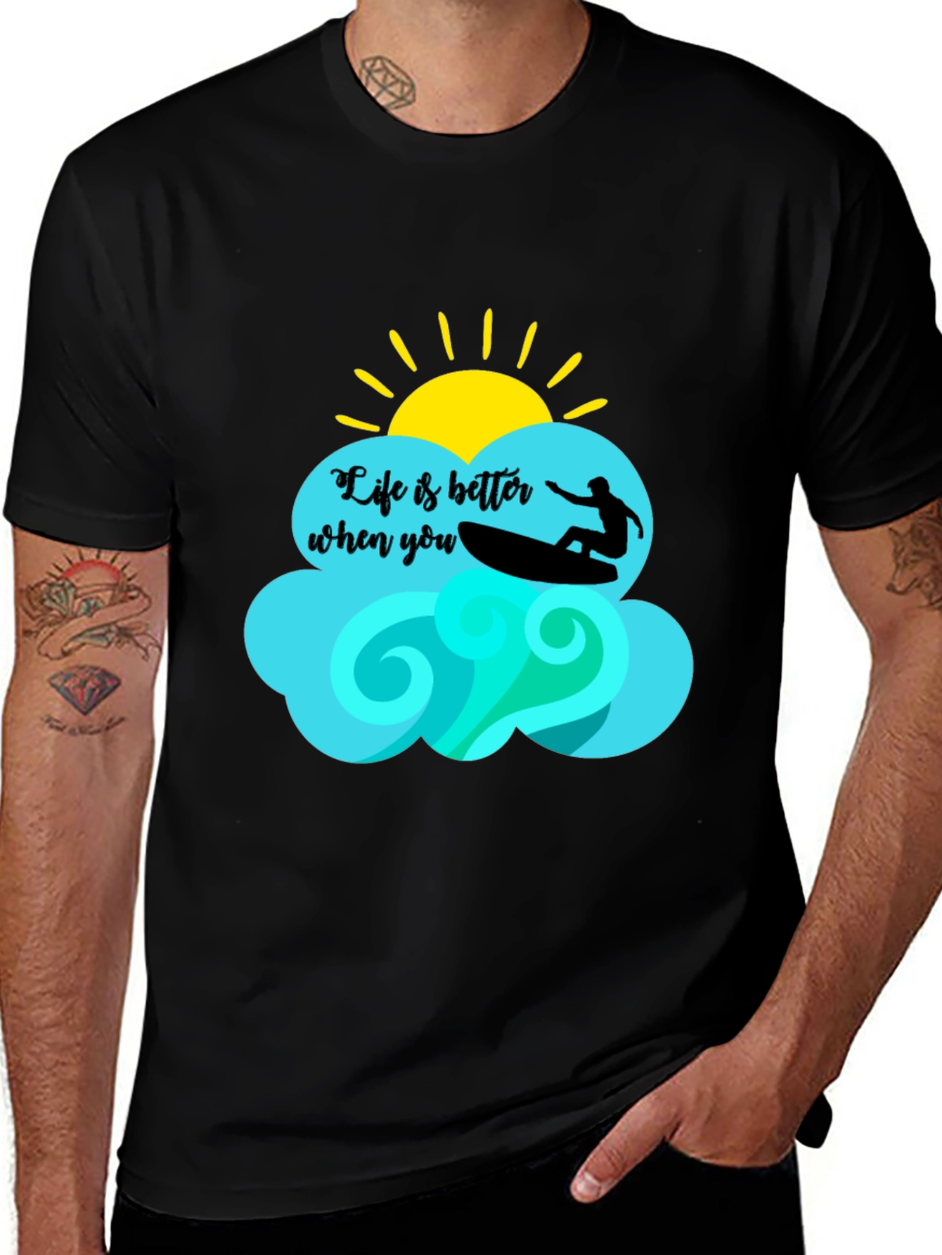 Life is Better Surfing Tee