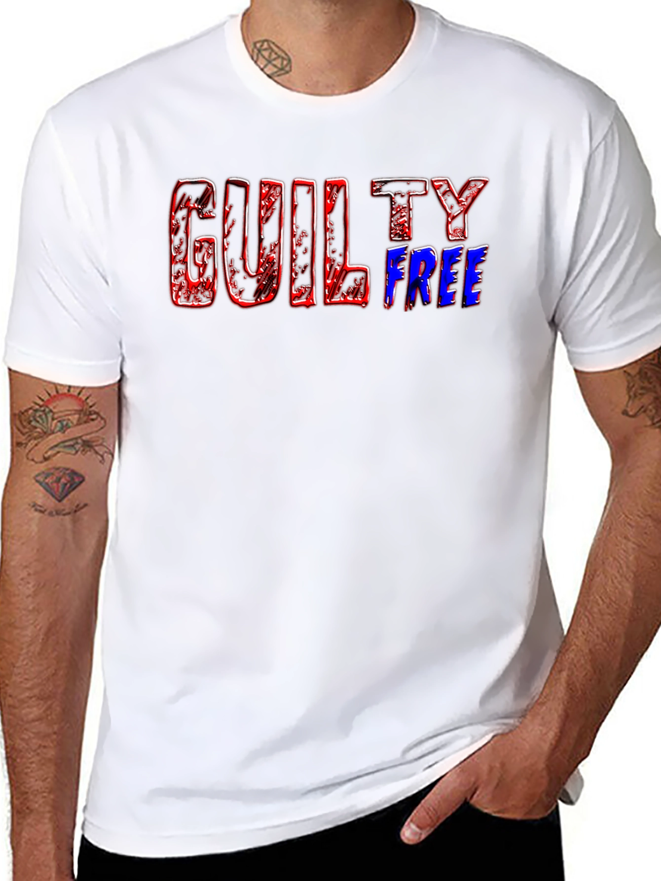 Guilty Free T-Shirt - Bold Graphic Tee