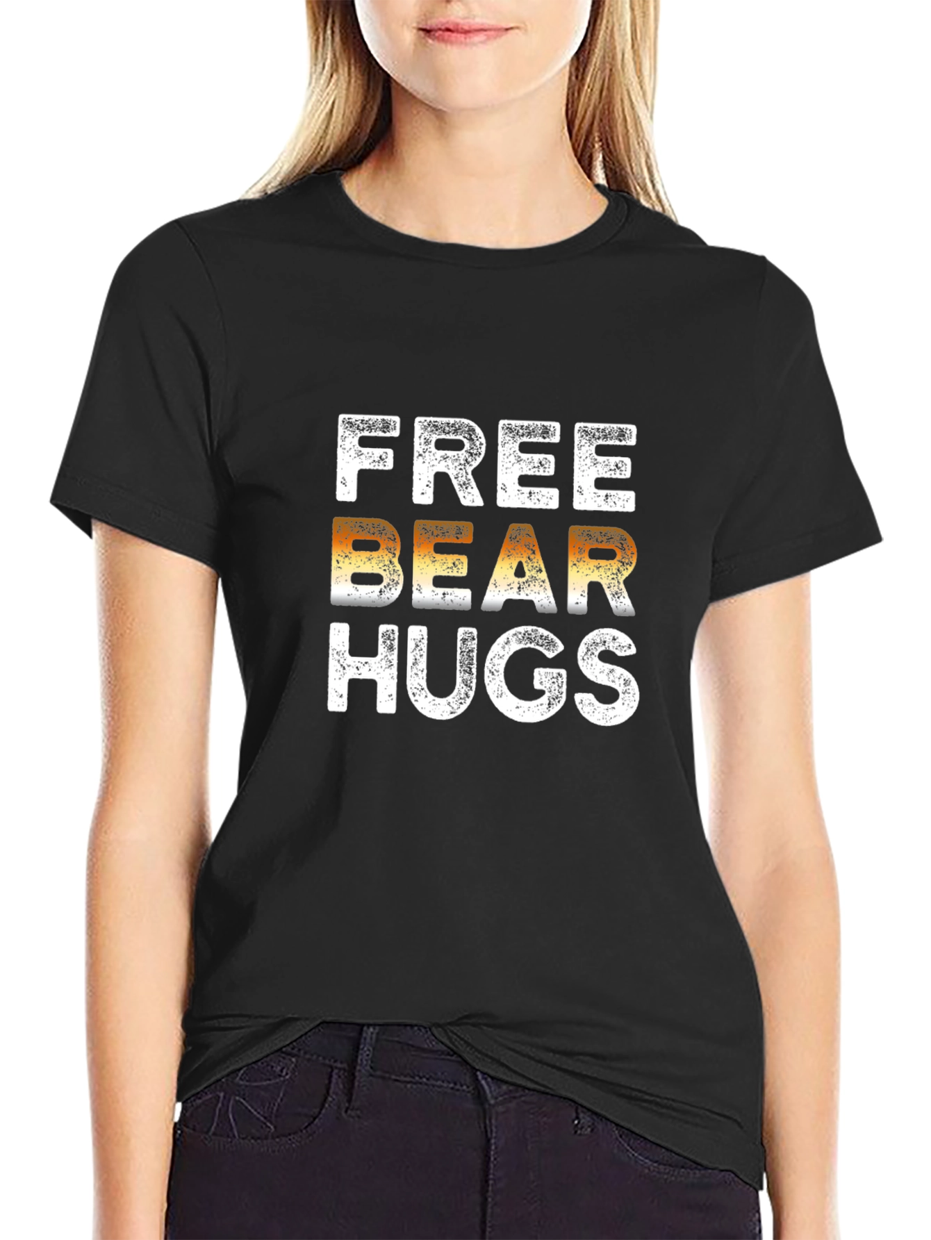 Free Bear Hugs Graphic Tee - Soft Cotton Blend