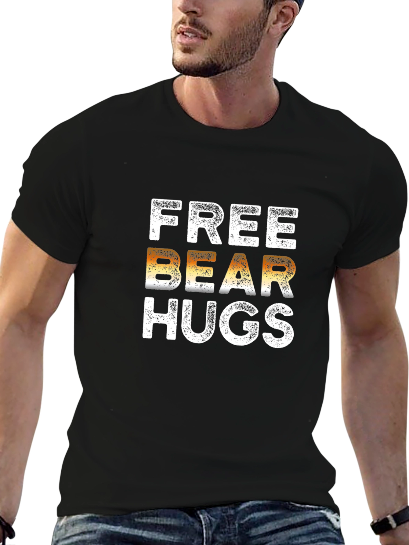 Free Bear Hugs Graphic Tee - Soft Cotton Blend
