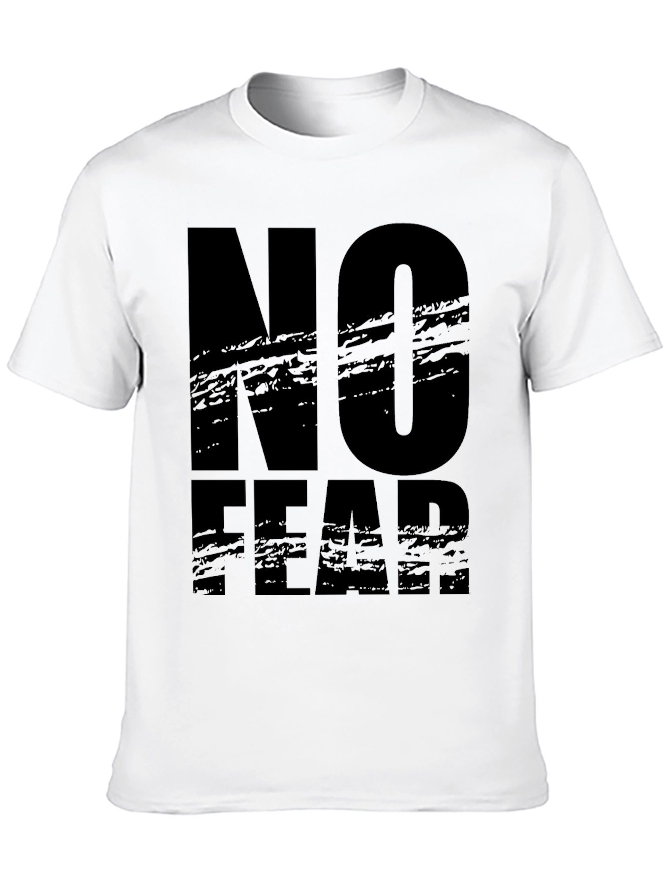 No Fear Graphic Print Black T-Shirt