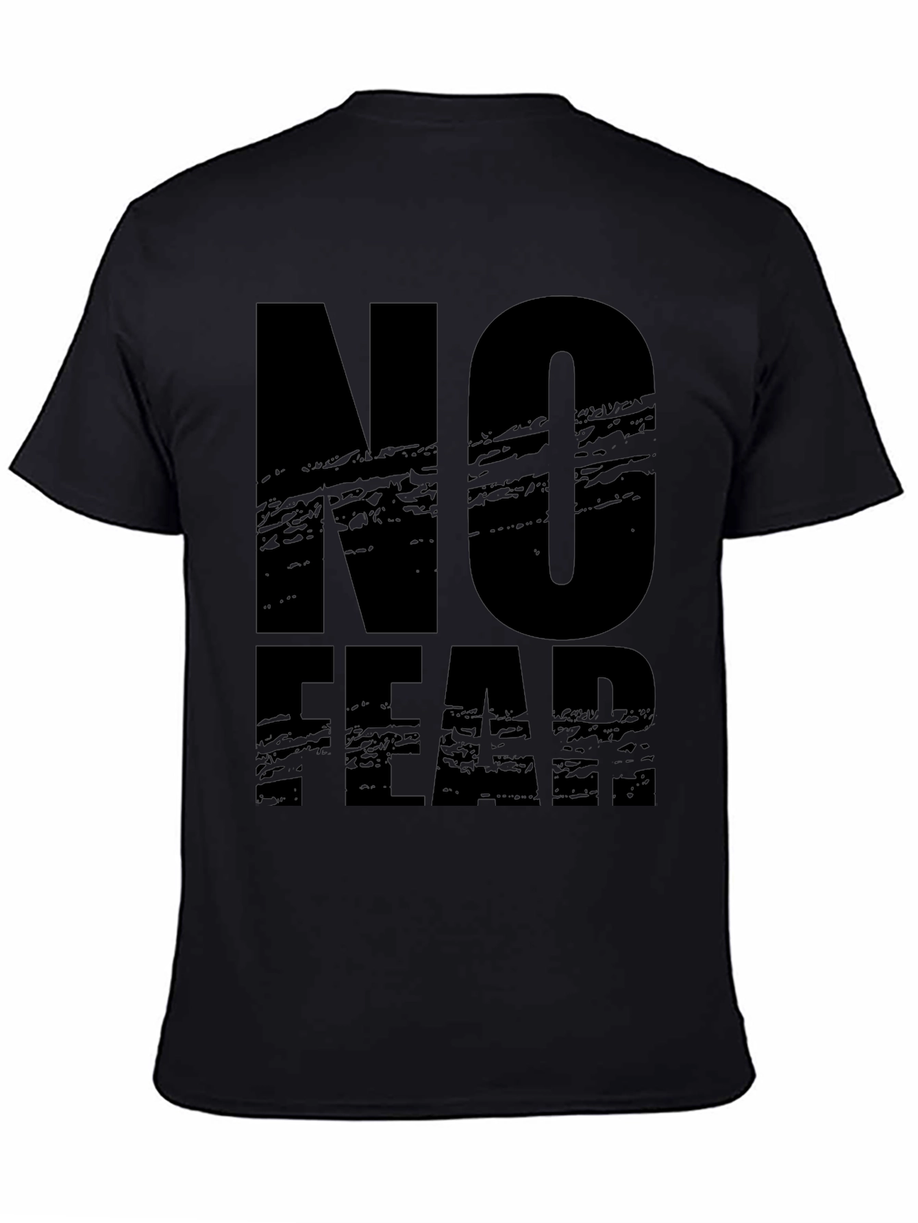 No Fear Graphic Print Black T-Shirt