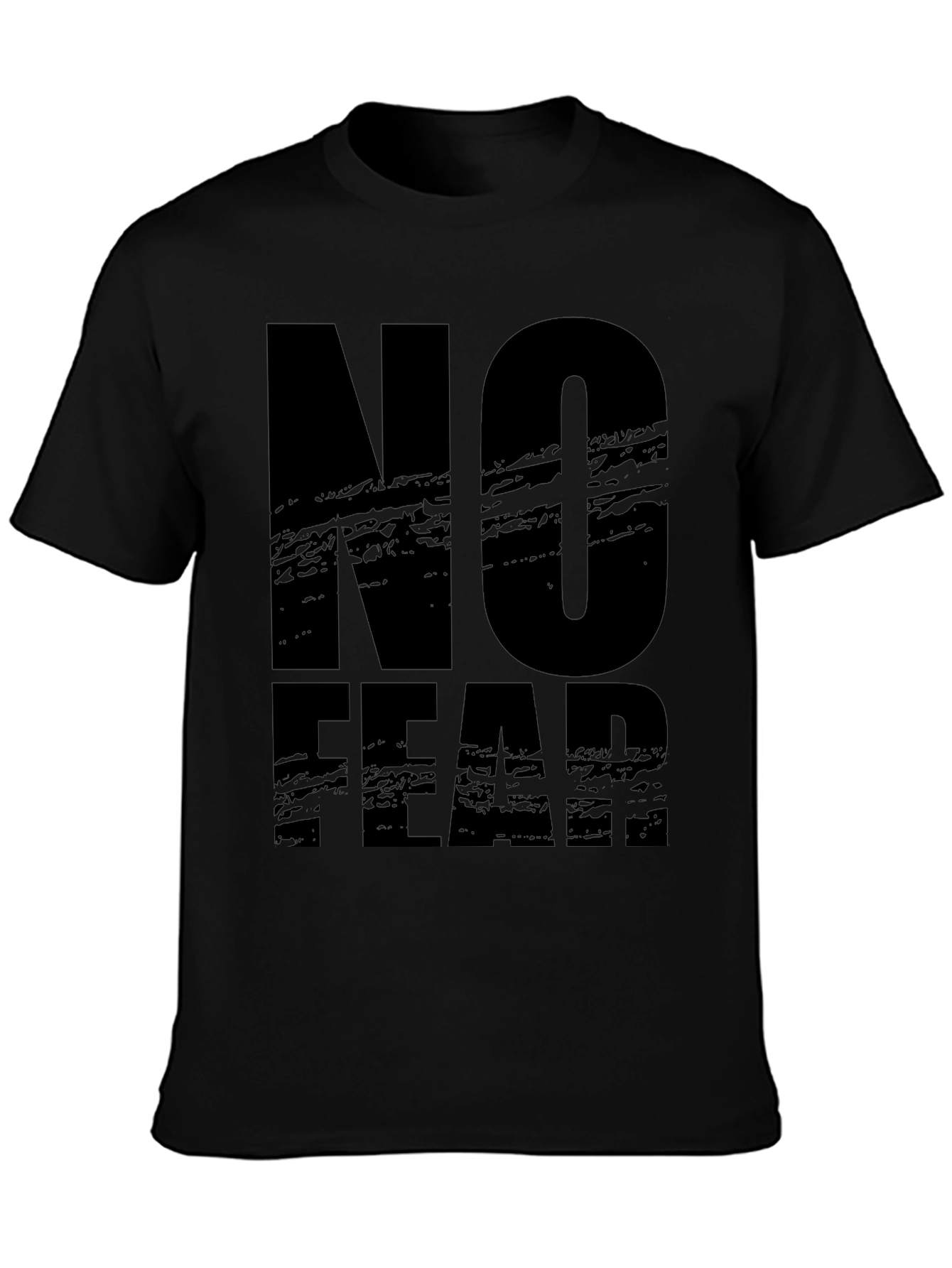 No Fear Graphic Print Black T-Shirt