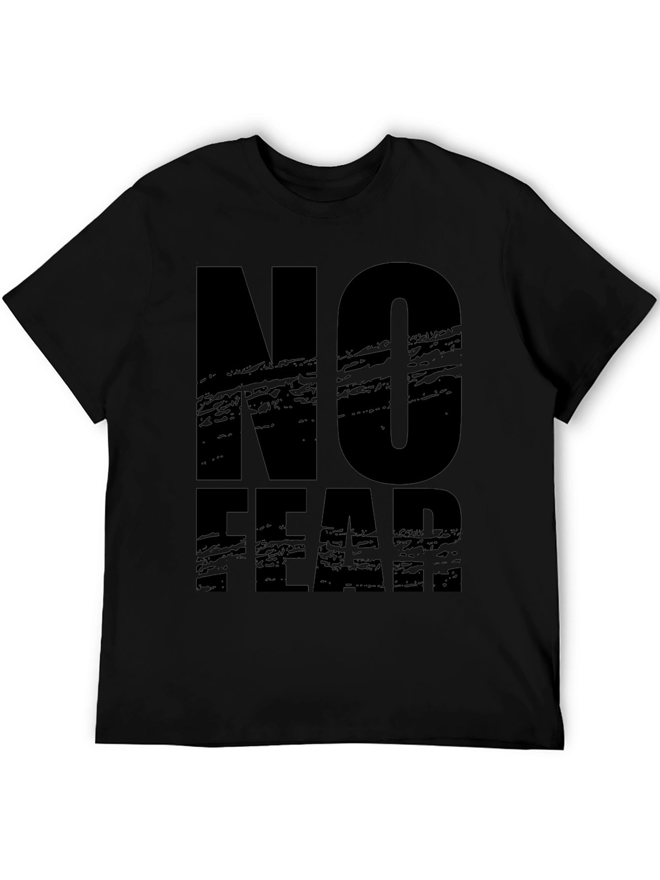 No Fear Graphic Print Black T-Shirt