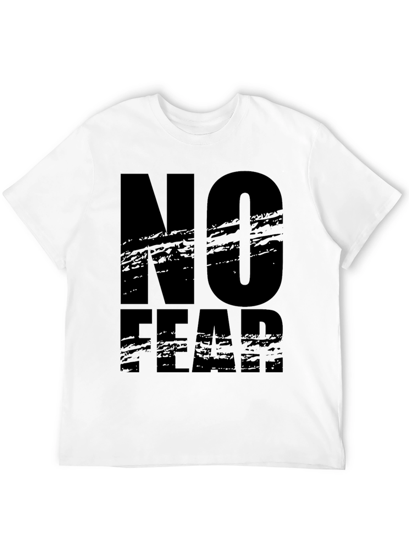 No Fear Graphic Print Black T-Shirt