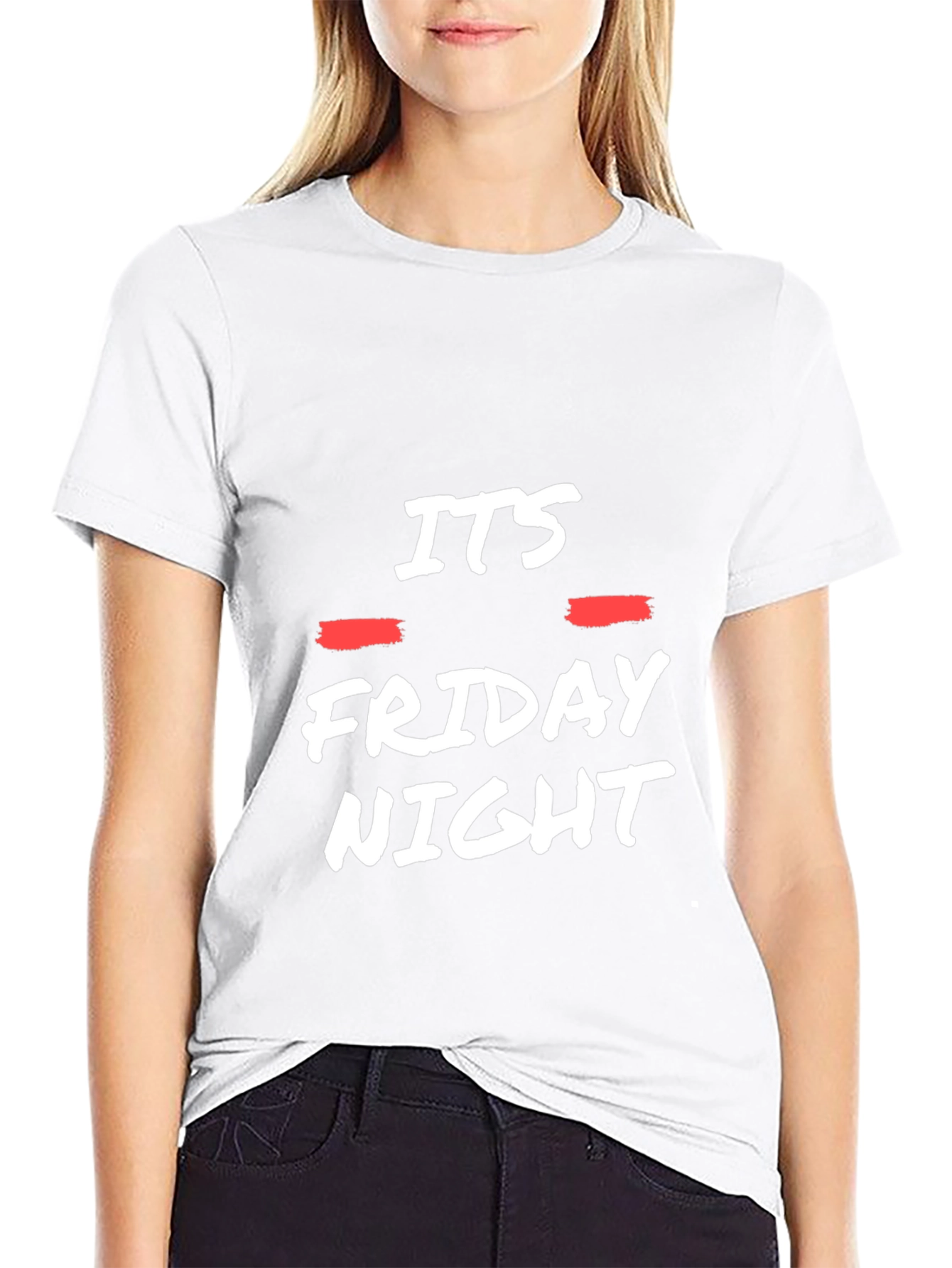 Its Friday Night Black Graphic Tee