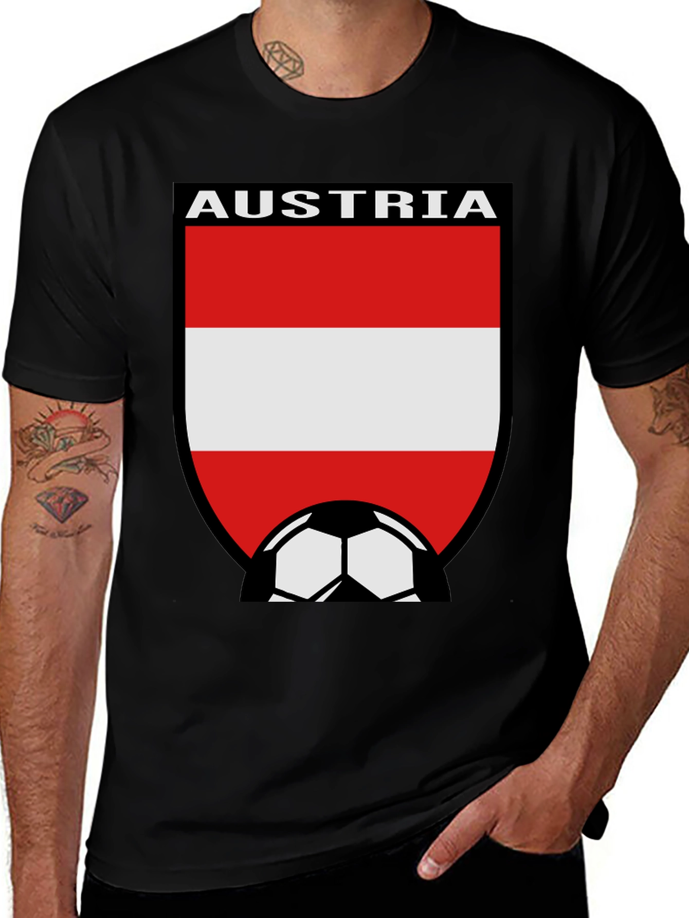 Austria Soccer Flag T-Shirt