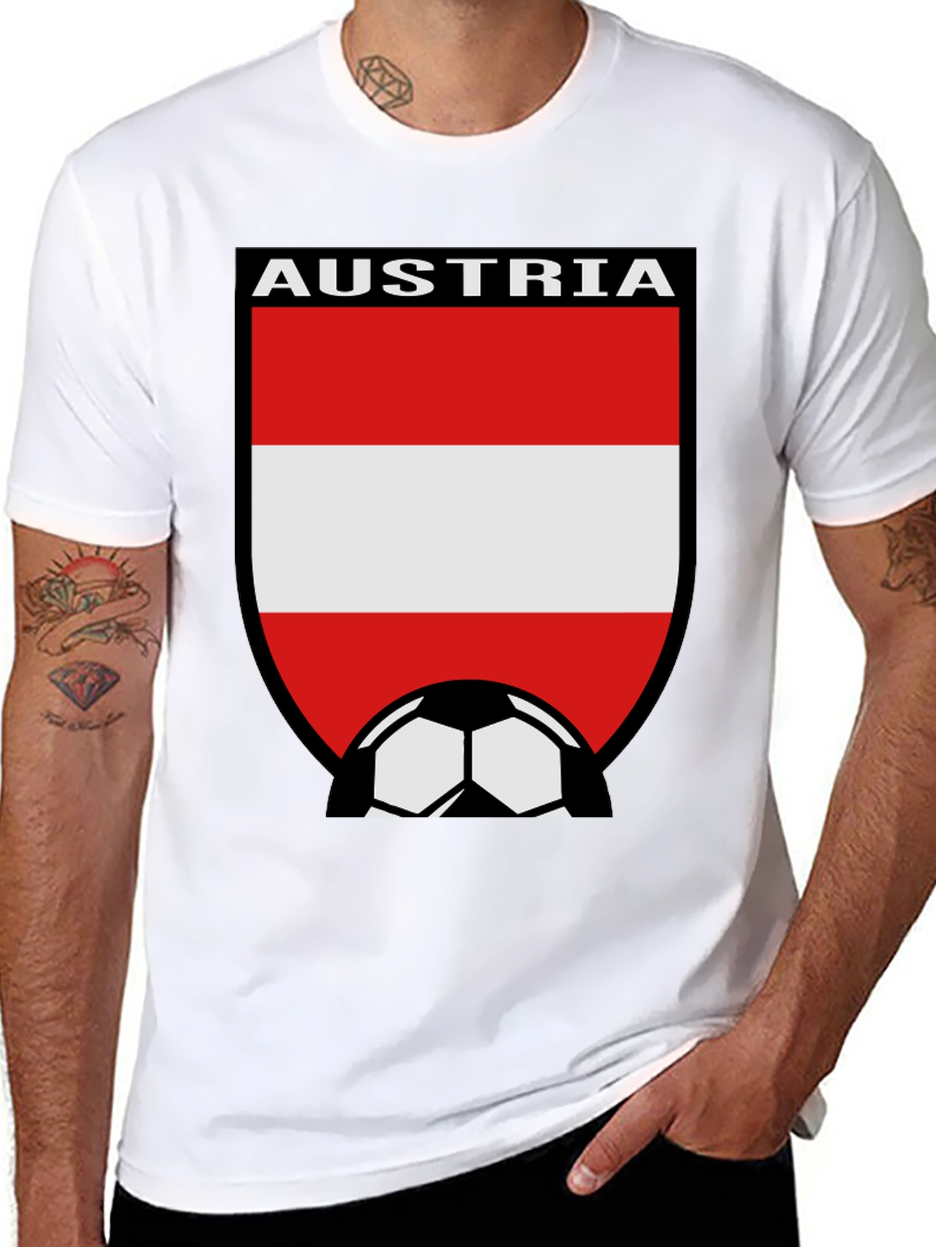 Austria Soccer Flag T-Shirt