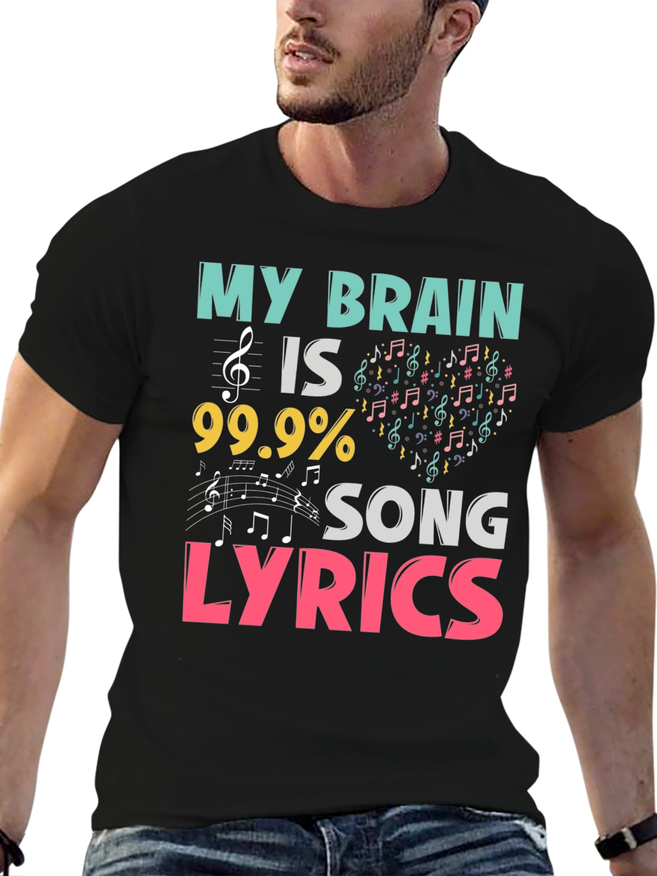 My Brain is 99.9% Song Lyrics T-Shirt