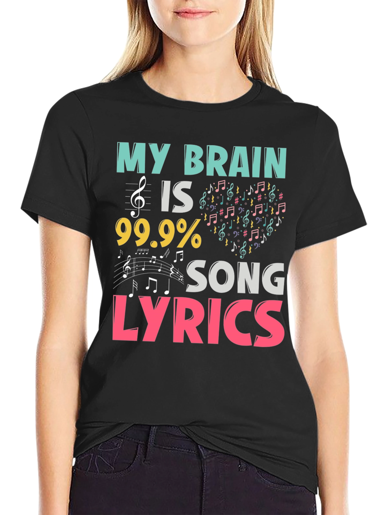 My Brain is 99.9% Song Lyrics T-Shirt