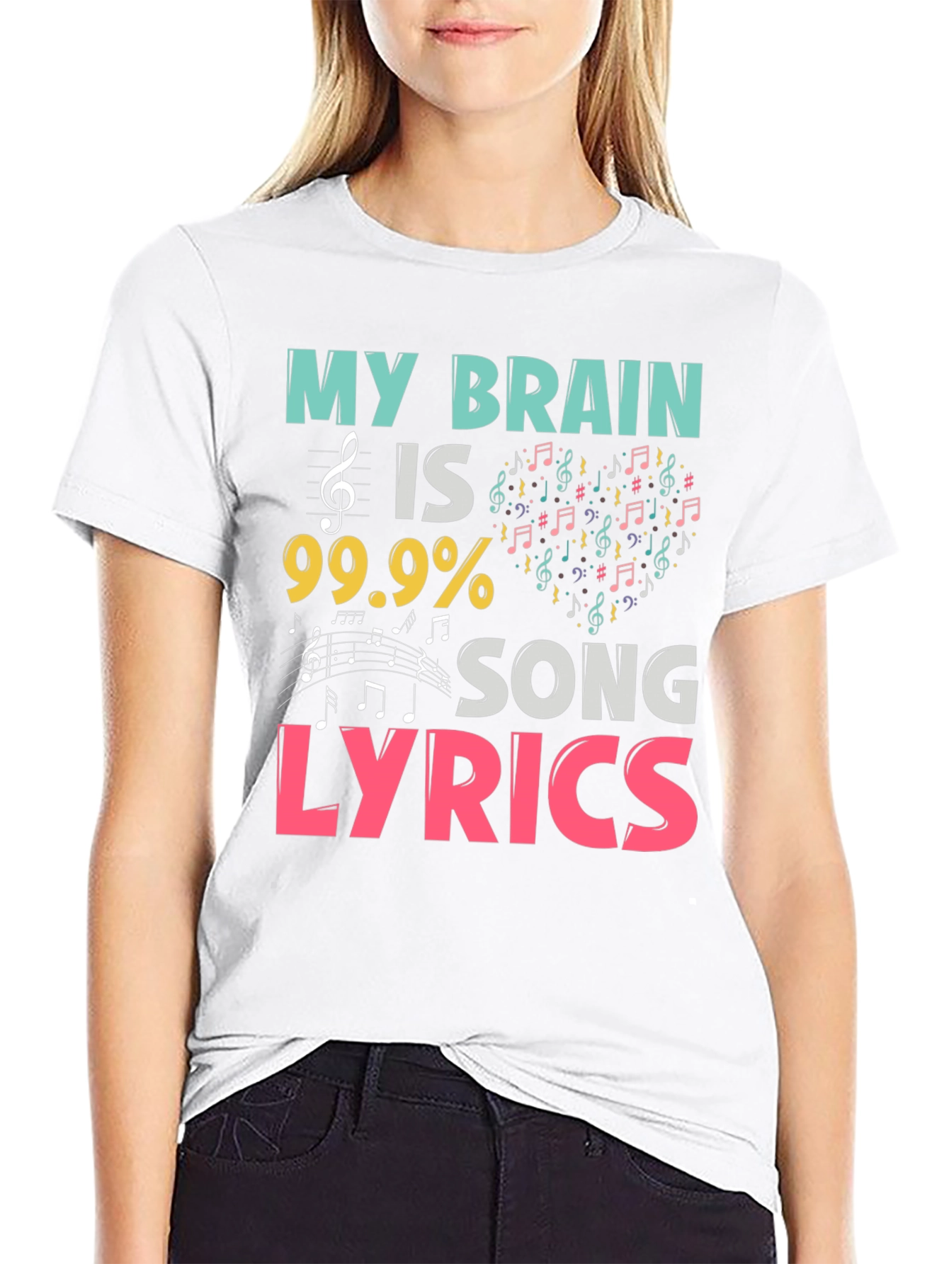 My Brain is 99.9% Song Lyrics T-Shirt