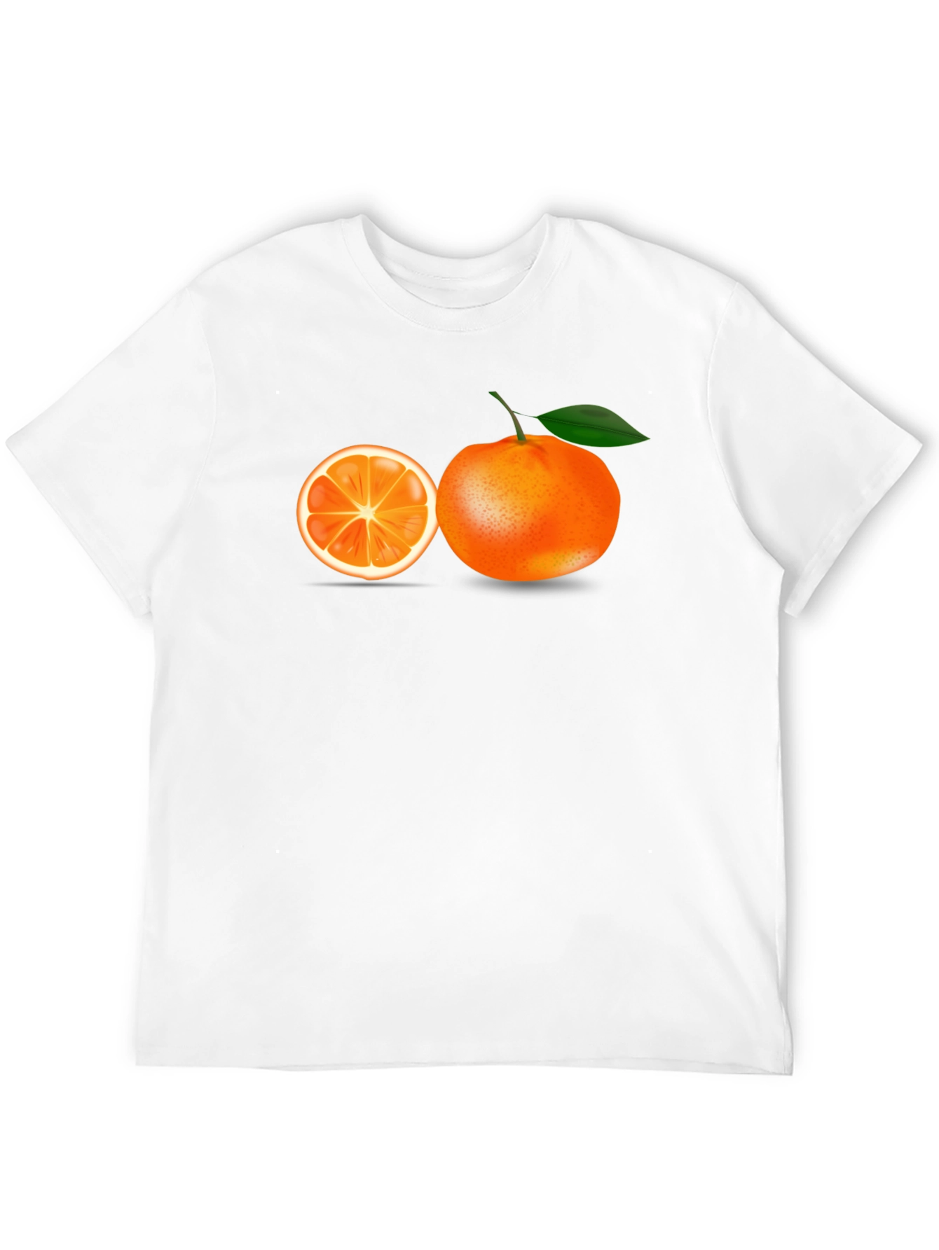 Orange Graphic Black T-Shirt - Fresh Style