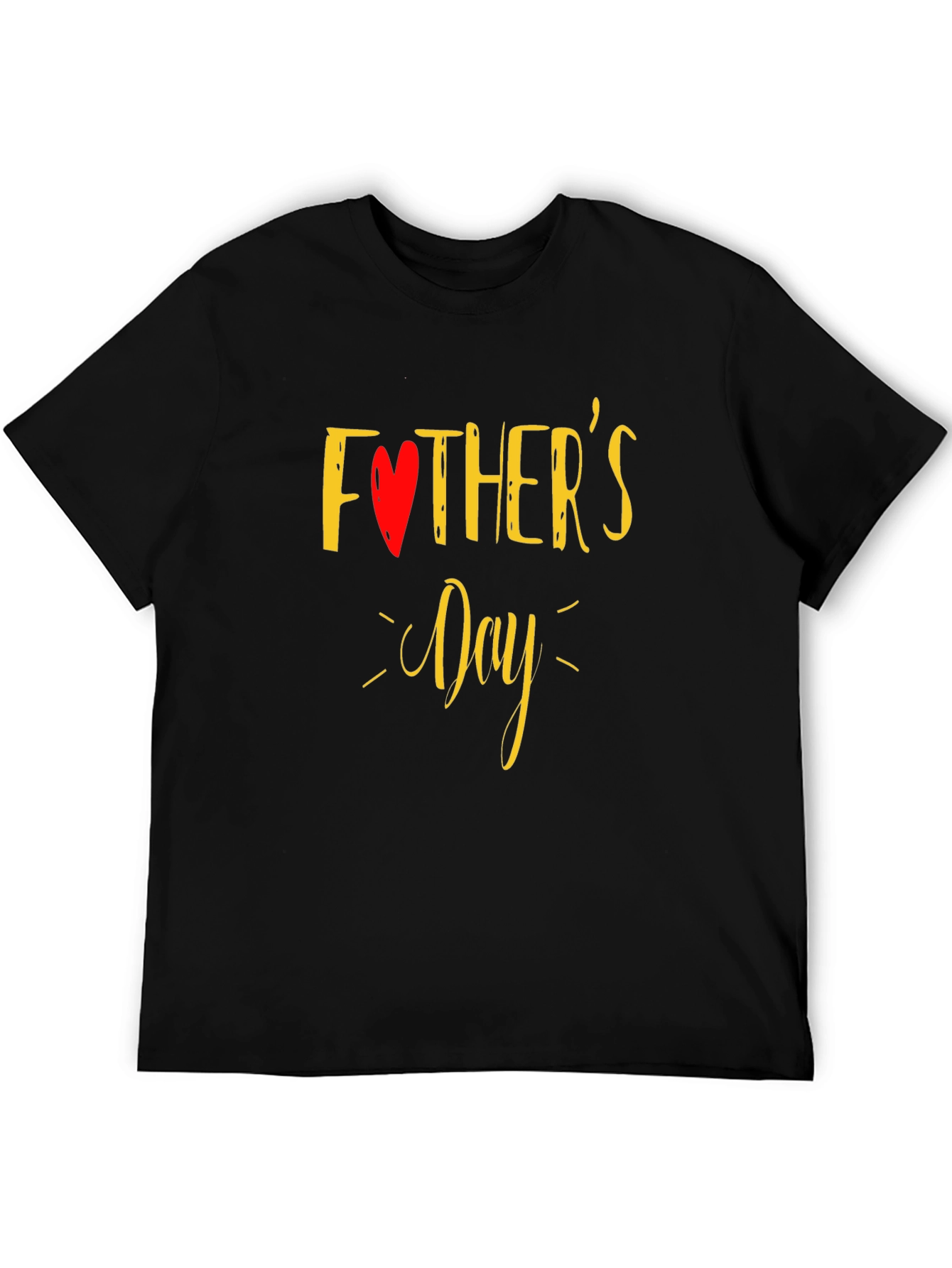 Fathers Day Black T-Shirt for Men