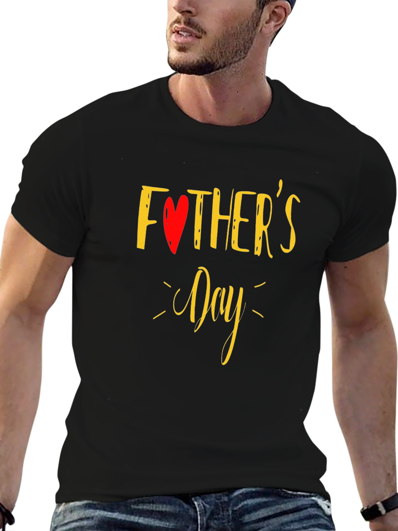 Fathers Day Black T-Shirt for Men