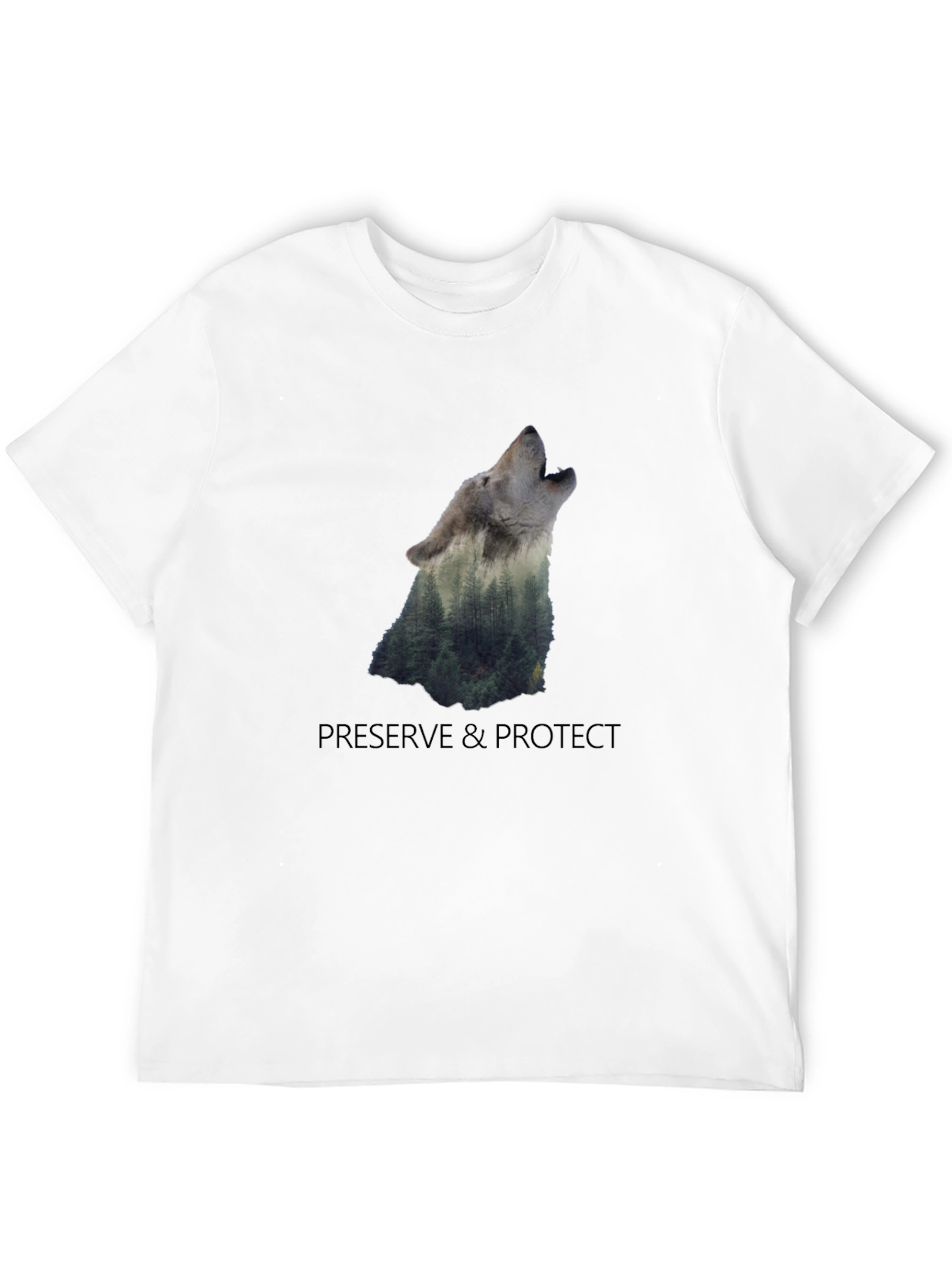 Nature Wolf Graphic Tee - Preserve & Protect