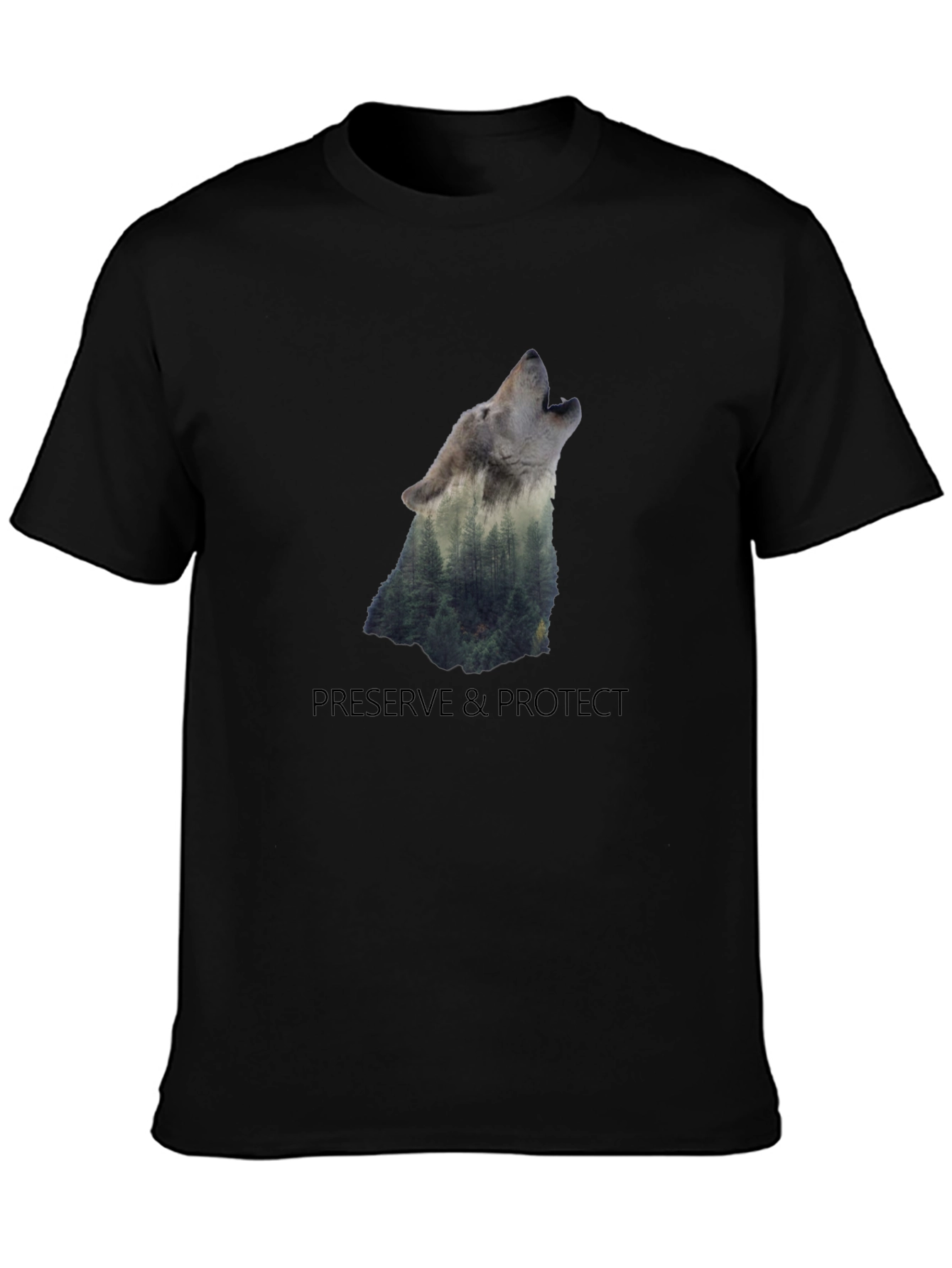Nature Wolf Graphic Tee - Preserve & Protect