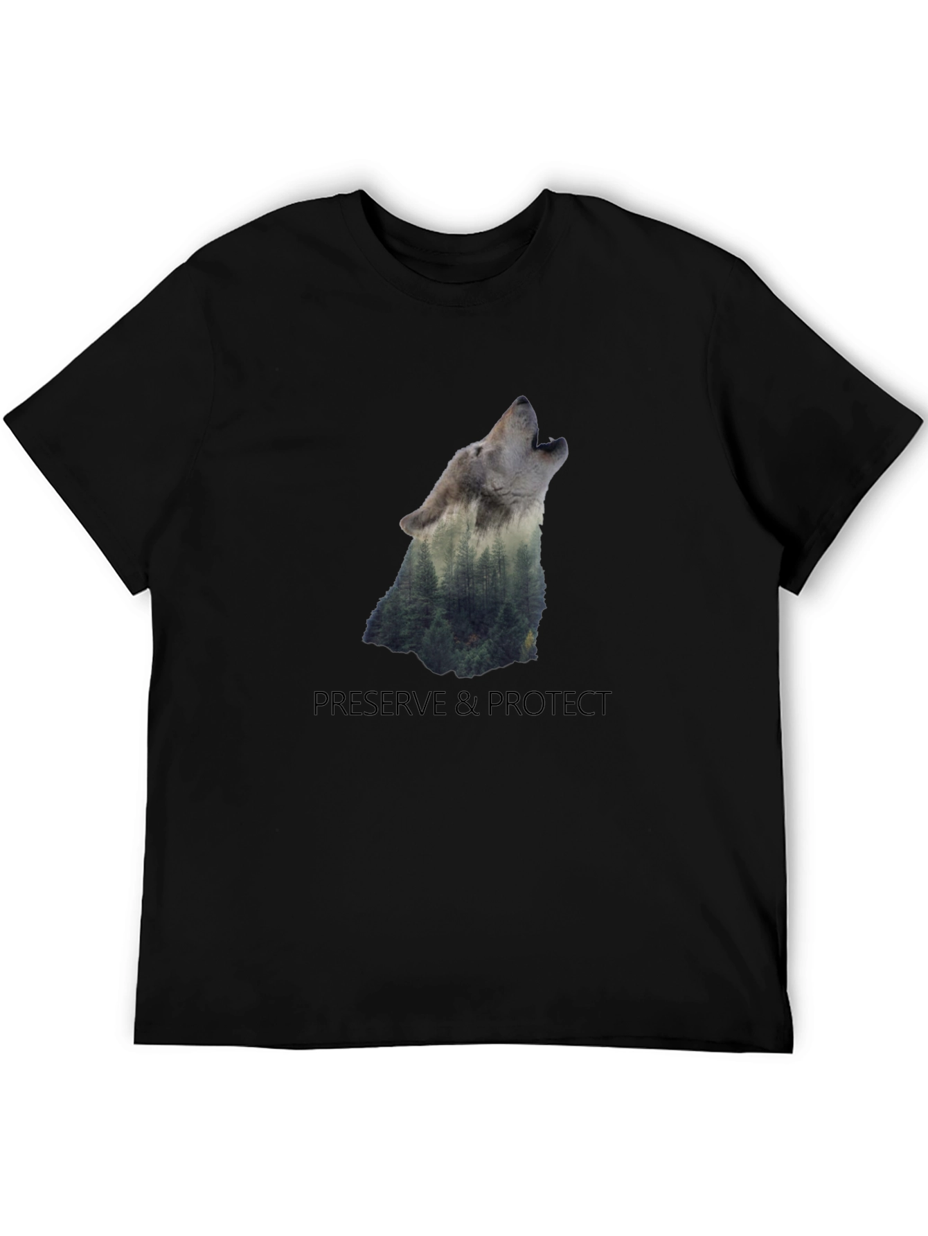 Nature Wolf Graphic Tee - Preserve & Protect