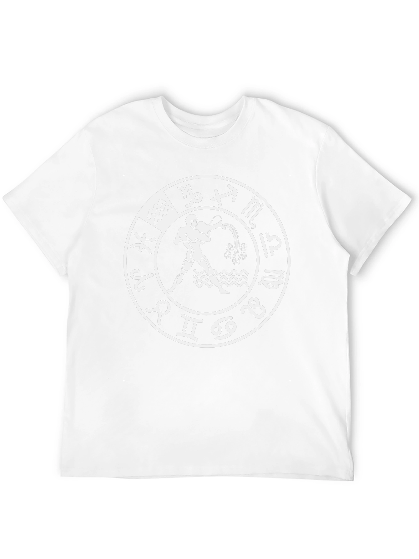 Aquarius Zodiac Black T-Shirt