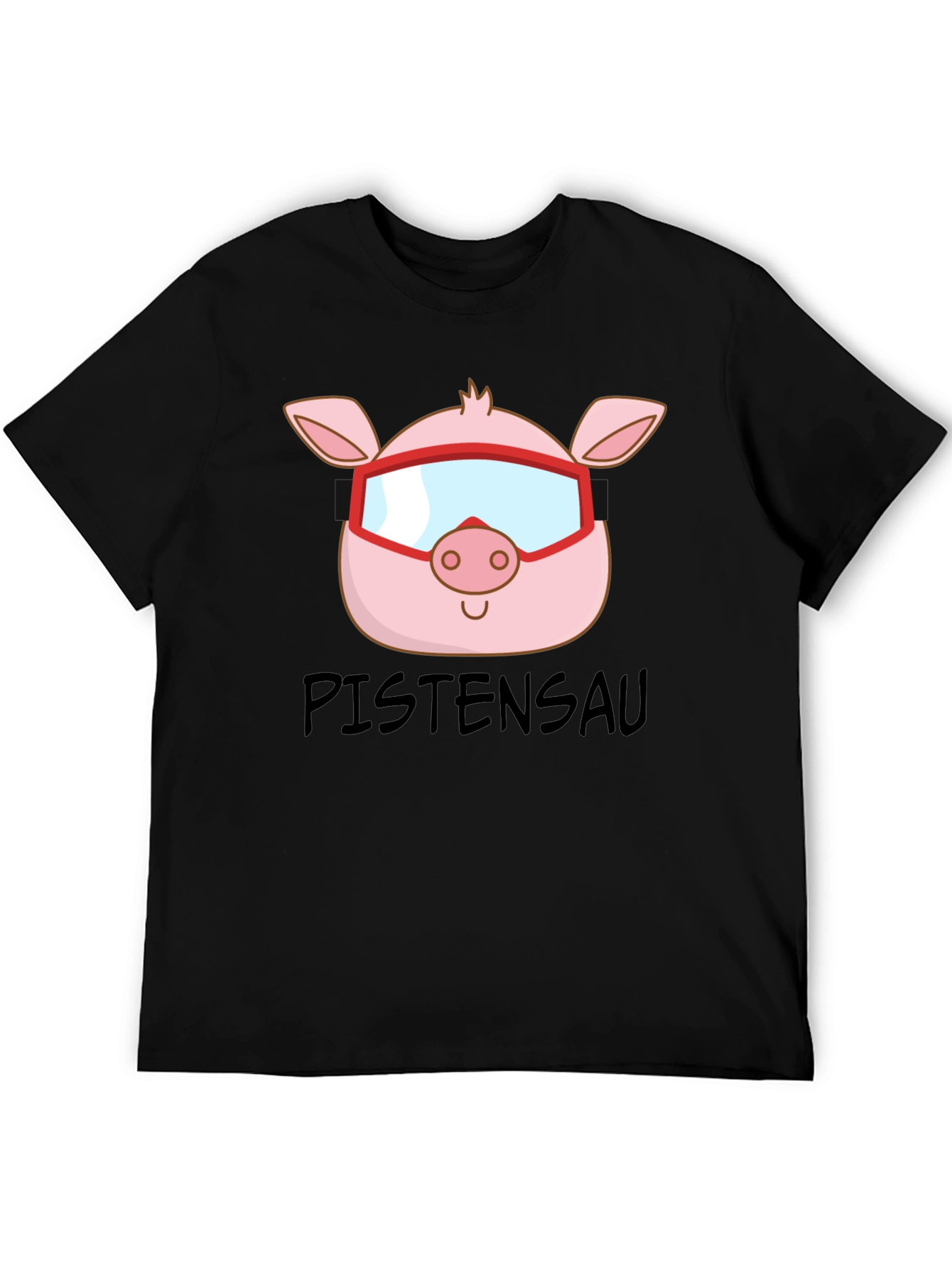Ski Pig T-Shirt - PISTENSAU Funny Skiing Design