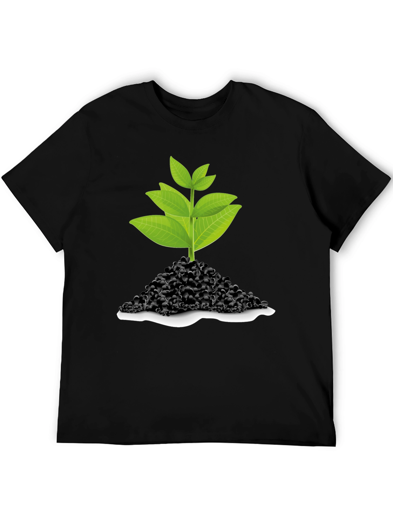 Green Sprout T-Shirt - Black