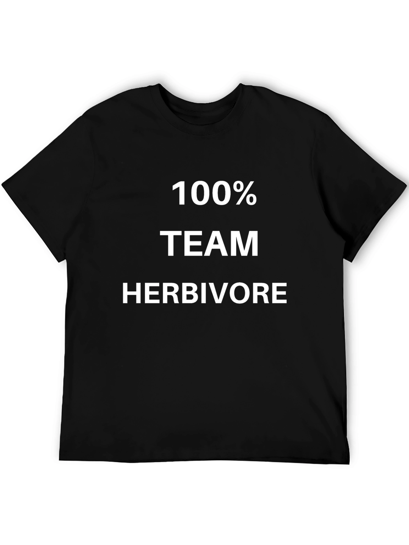 100% Team Herbivore Black T-Shirt