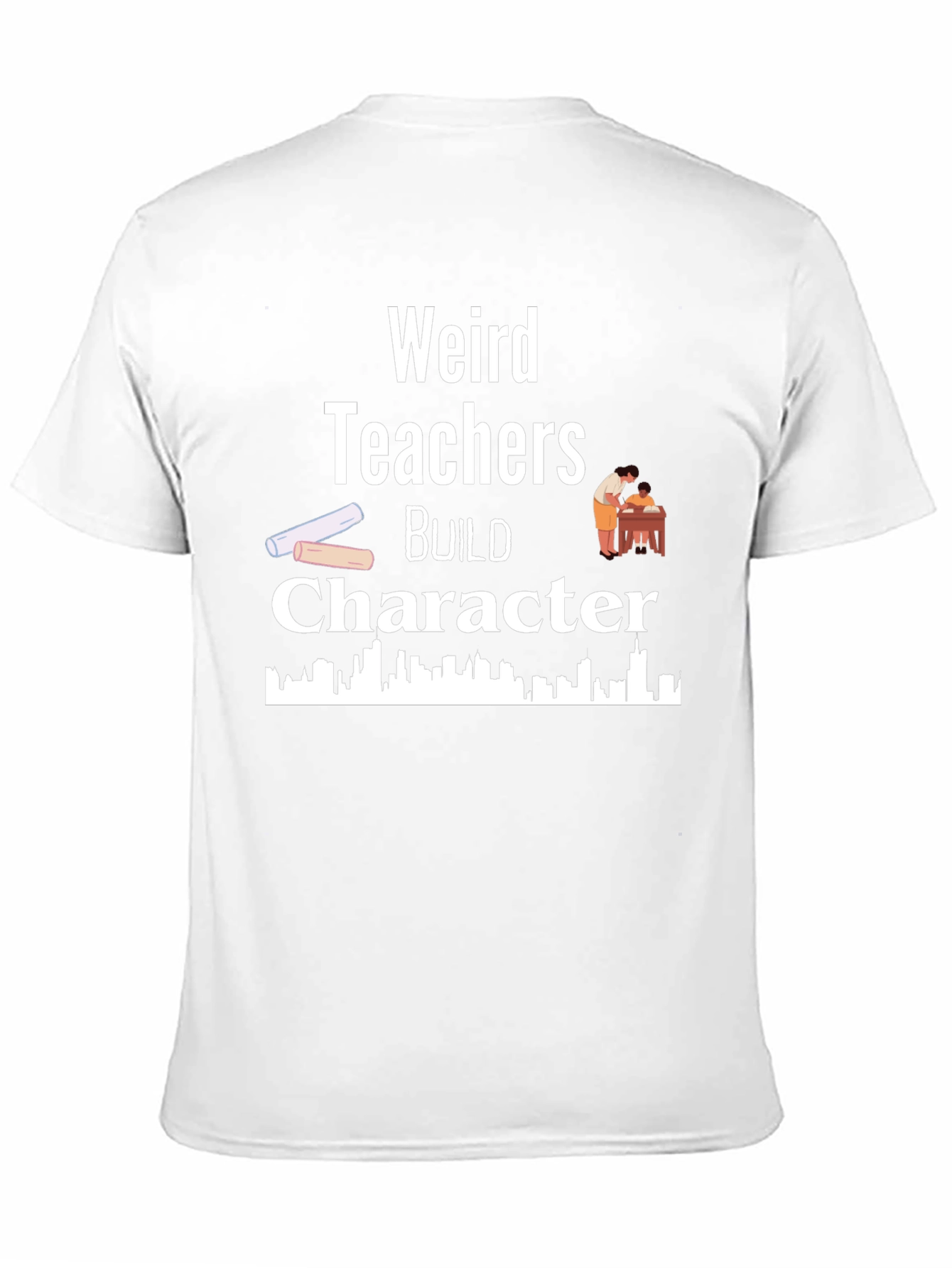 Weird Teachers Build Character Black T-Shirt