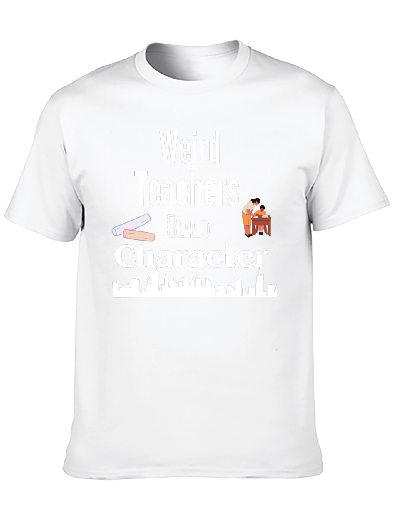 Weird Teachers Build Character Black T-Shirt