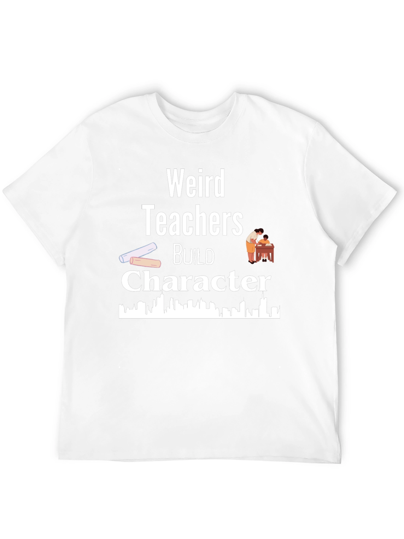 Weird Teachers Build Character Black T-Shirt