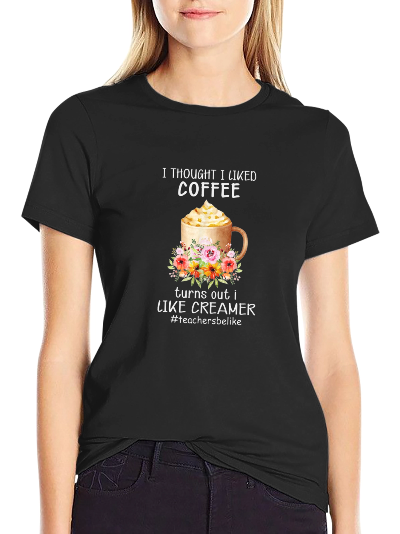 Coffee & Creamer Graphic Tee - Teacher Gift