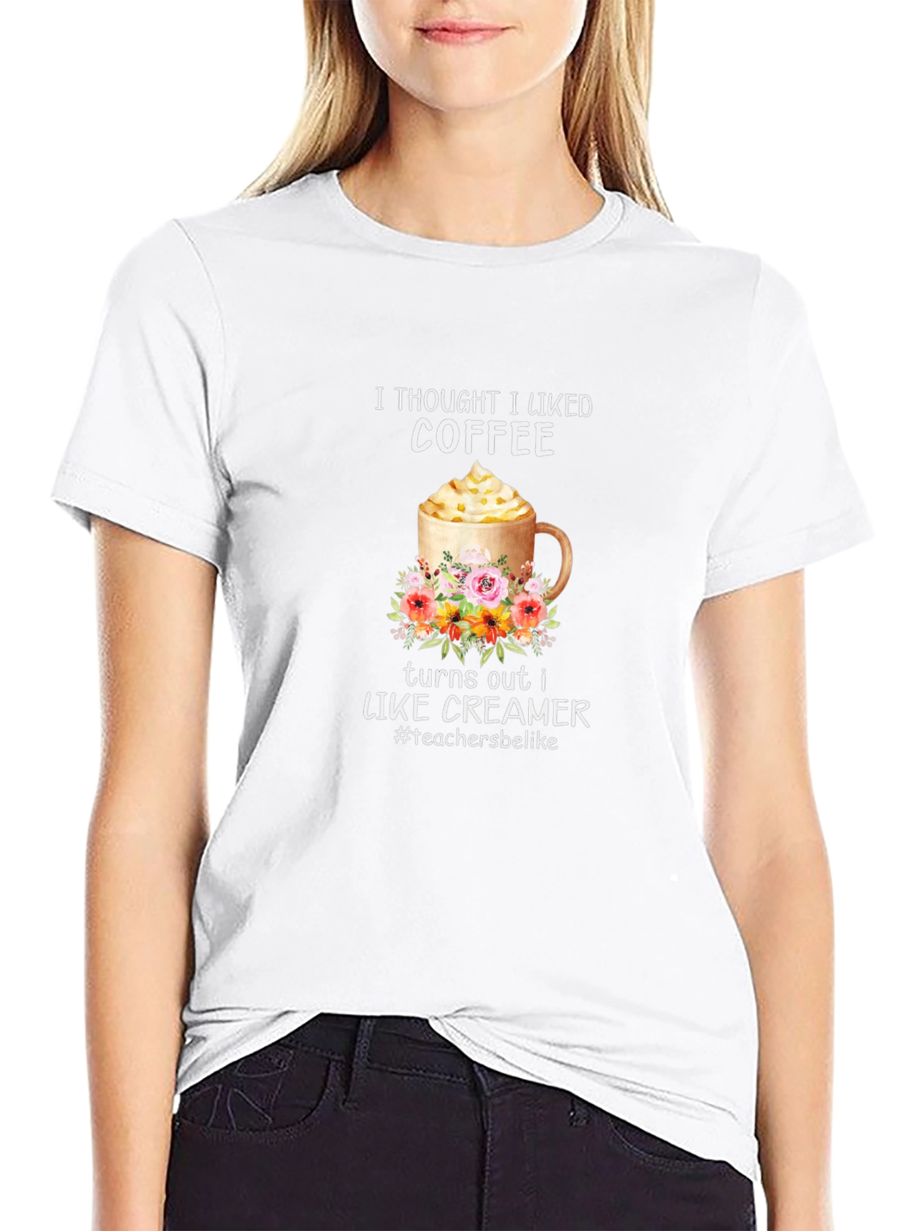 Coffee & Creamer Graphic Tee - Teacher Gift