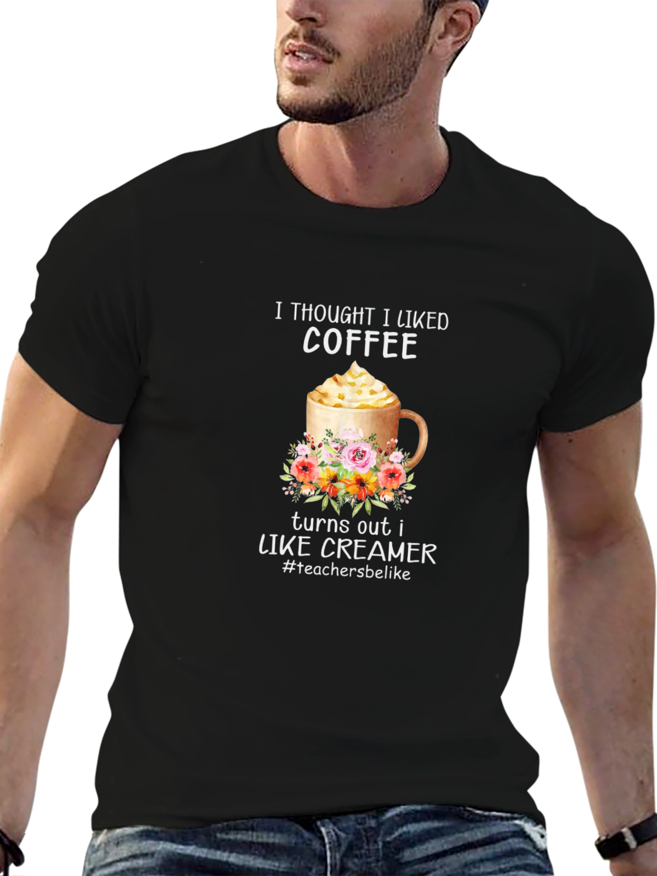 Coffee & Creamer Graphic Tee - Teacher Gift