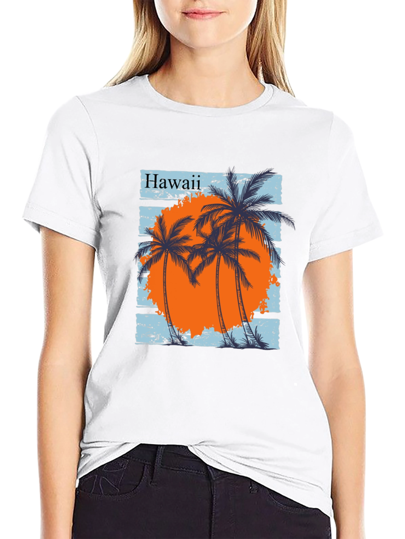 Hawaii Palm Tree Graphic Tee