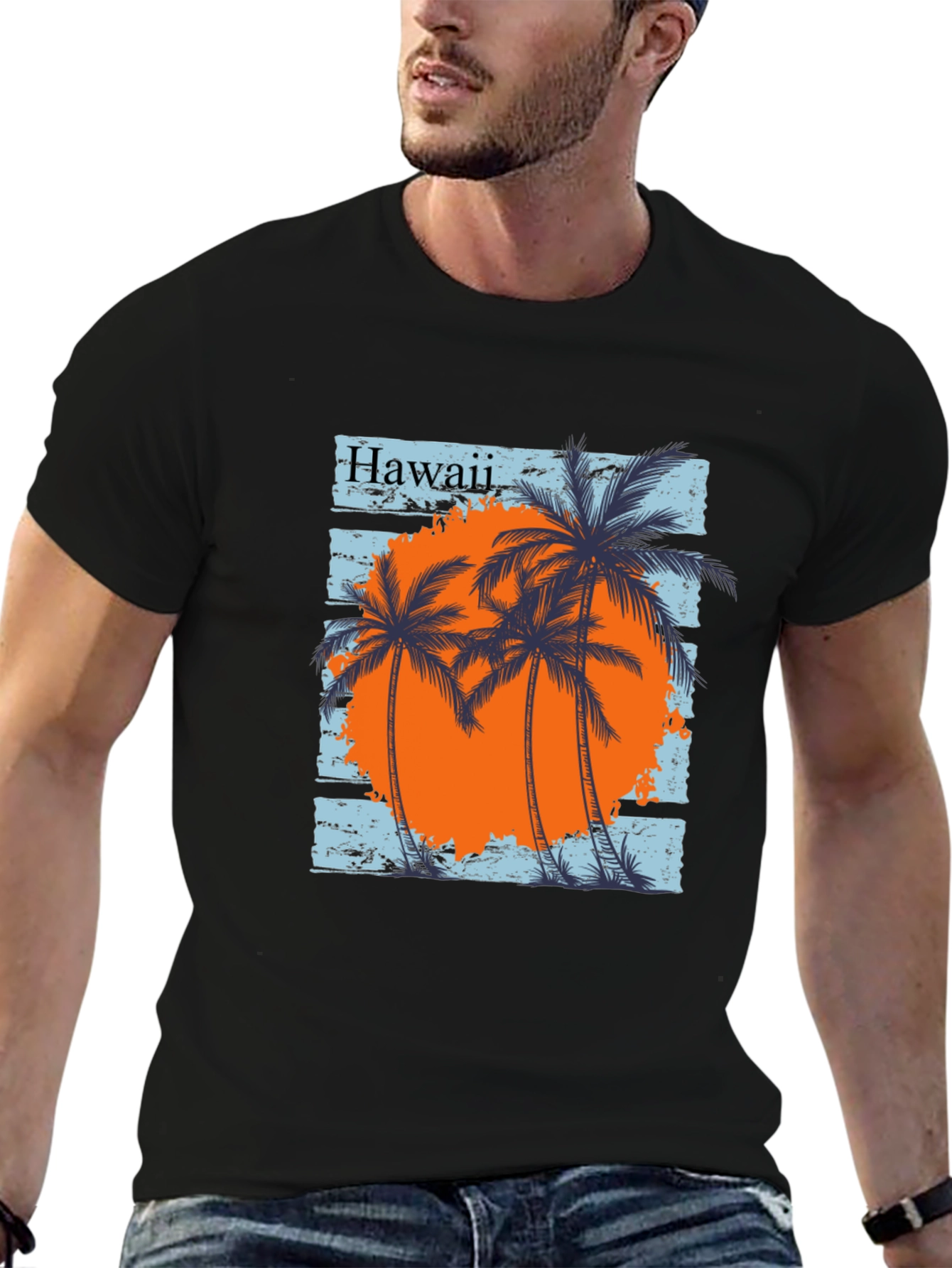 Hawaii Palm Tree Graphic Tee