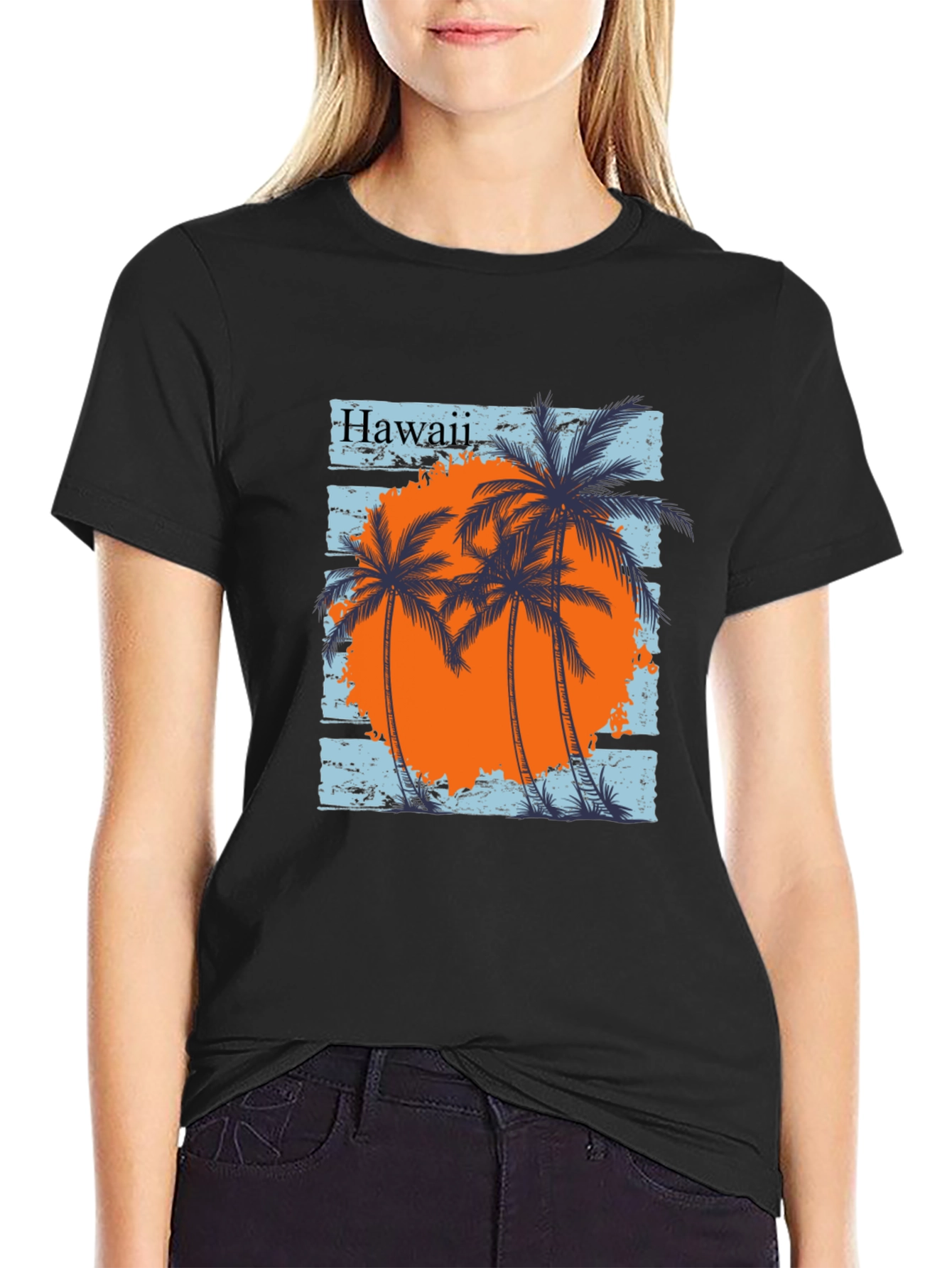 Hawaii Palm Tree Graphic Tee