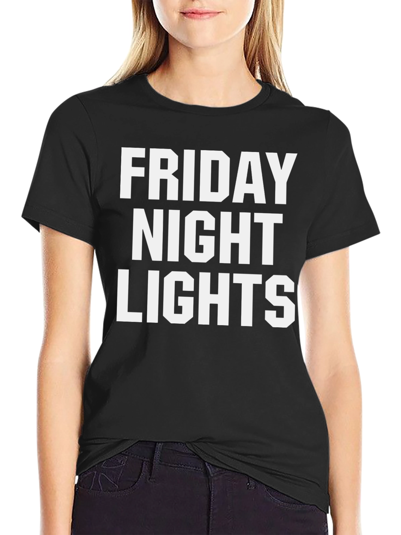 Friday Night Lights Graphic Tee - Classic Black T-Shirt