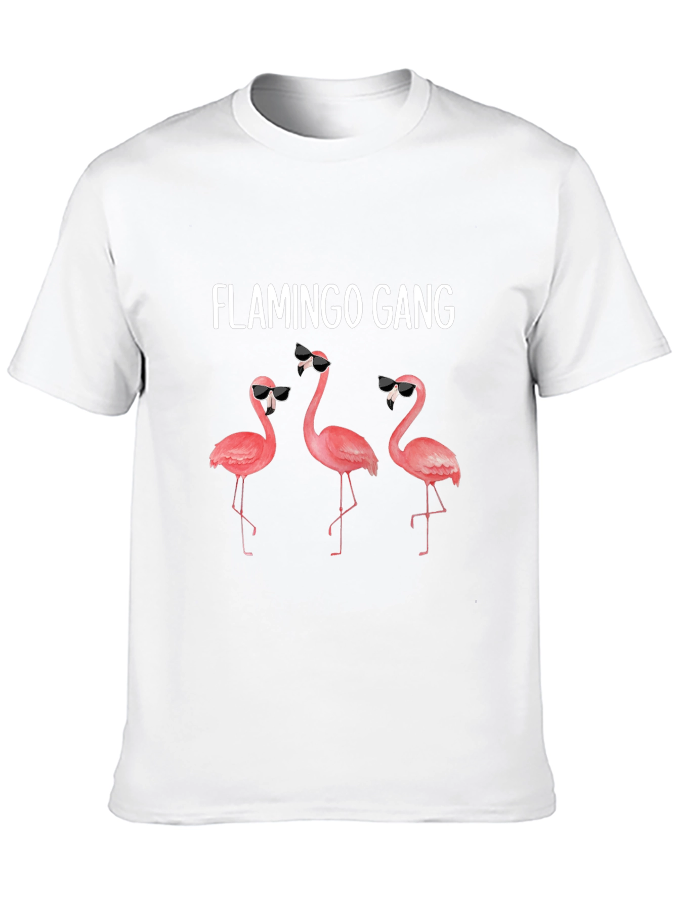 Flamingo Gang Graphic Tee - Cool Animal Print