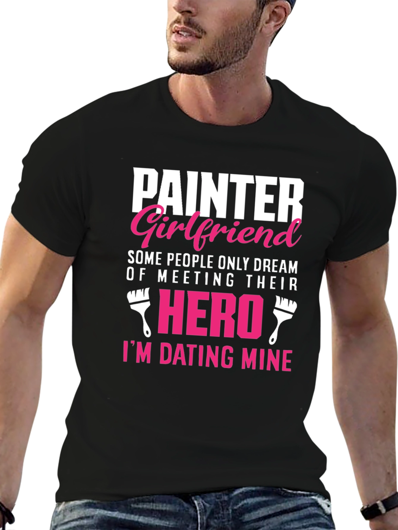Painter Girlfriend T-Shirt - Dating My Hero