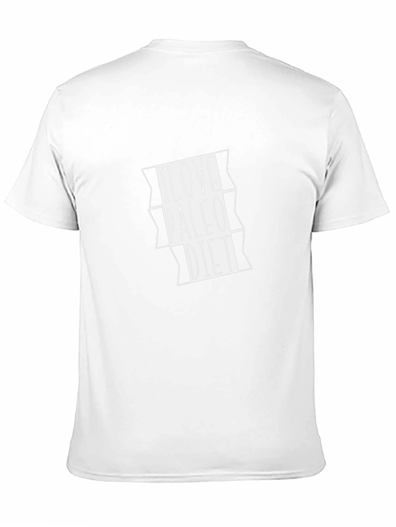 I Love Paleo Diet T-Shirt - Black Graphic Tee