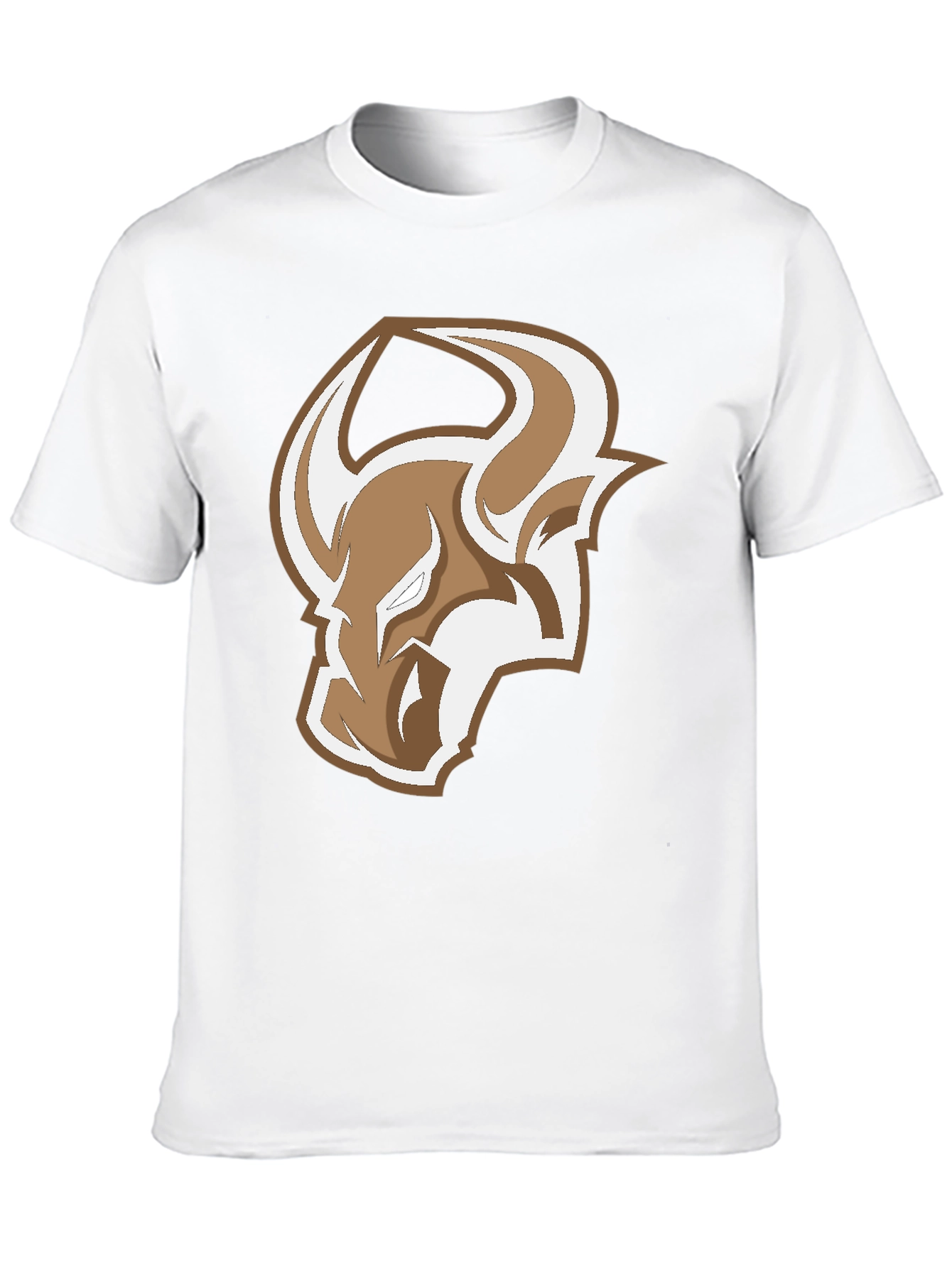 Bull Logo Graphic Tee - Stylish Mens Black T-Shirt