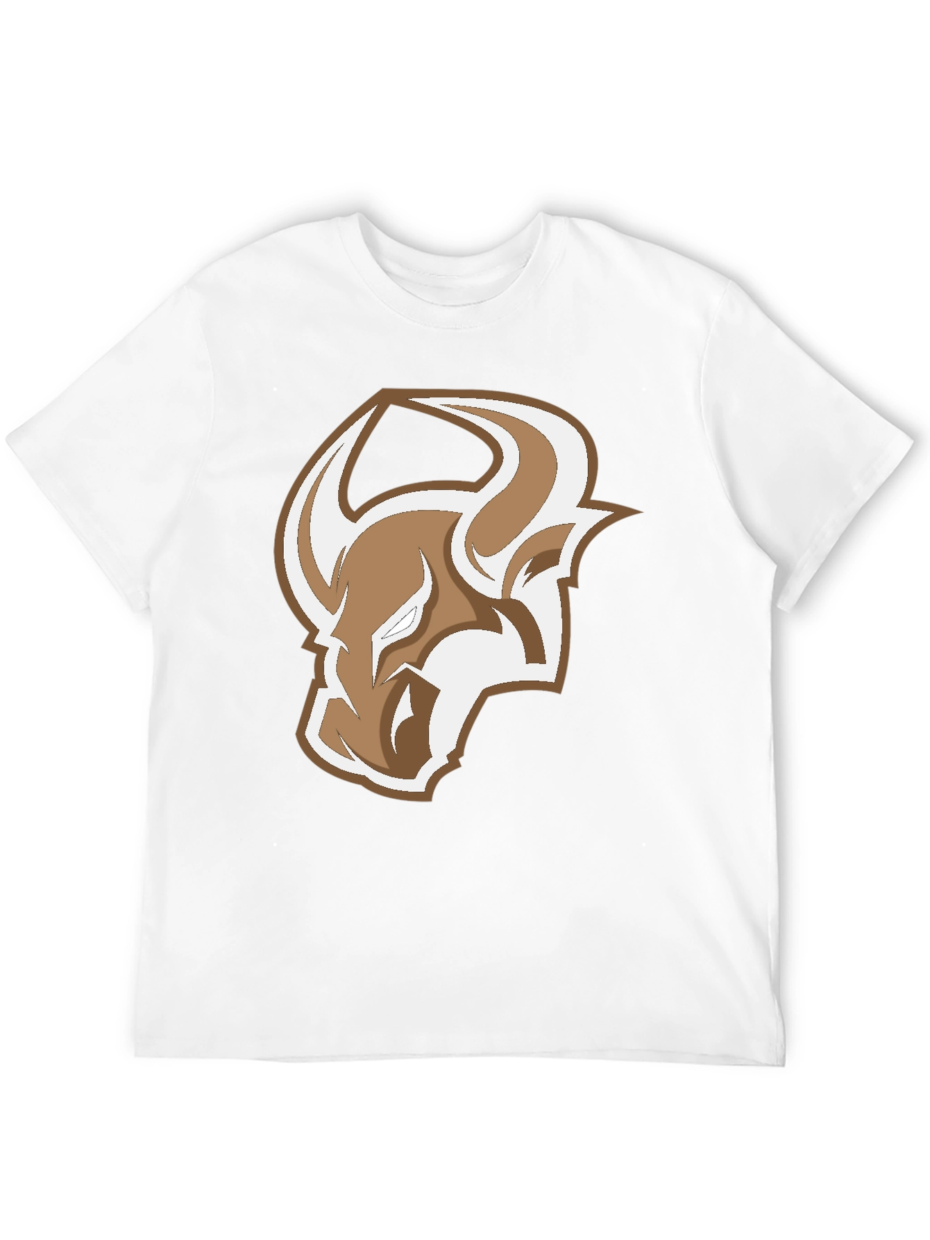 Bull Logo Graphic Tee - Stylish Mens Black T-Shirt