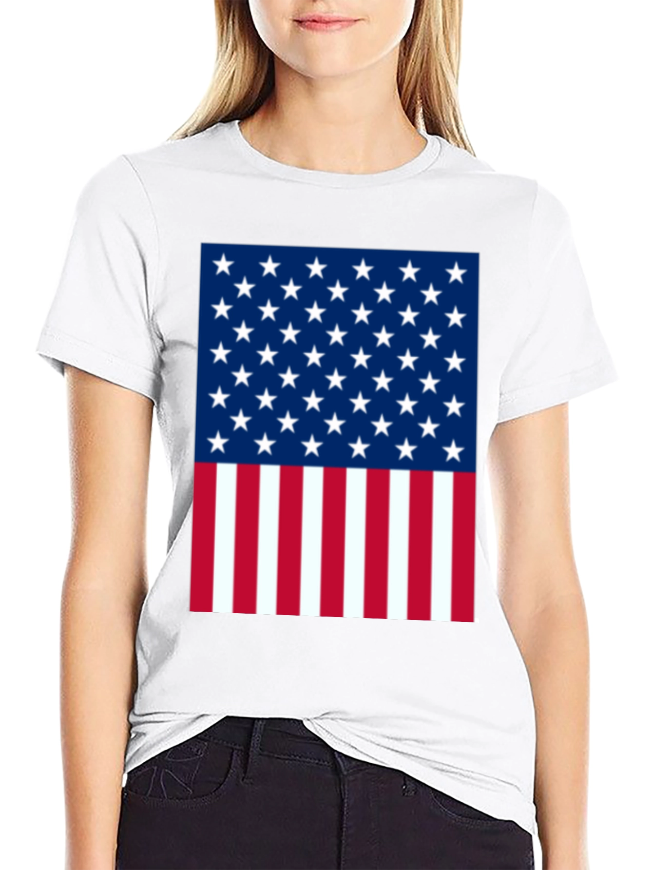 American Flag Graphic Tee Patriotic Pride